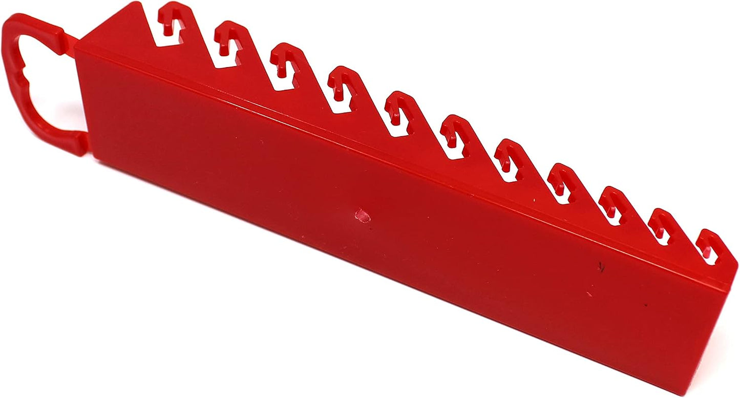  JSP Manufacturing Kit De Rangement Pour Clés à 11 Outils Pour Clés à Molette Ou à Ligne (kit De 4 Pièces, Noir Et Rouge)