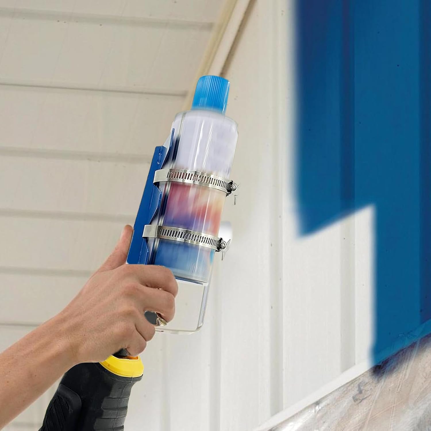  Secoueur De Peinture - Avec Courroies Double Fixées Acier Inoxydable Fournitures De Jardin | Scies Alternatives Secoueur De Peinture | Pour Cocktails Sauces Intérieur Garage Maison Appartement