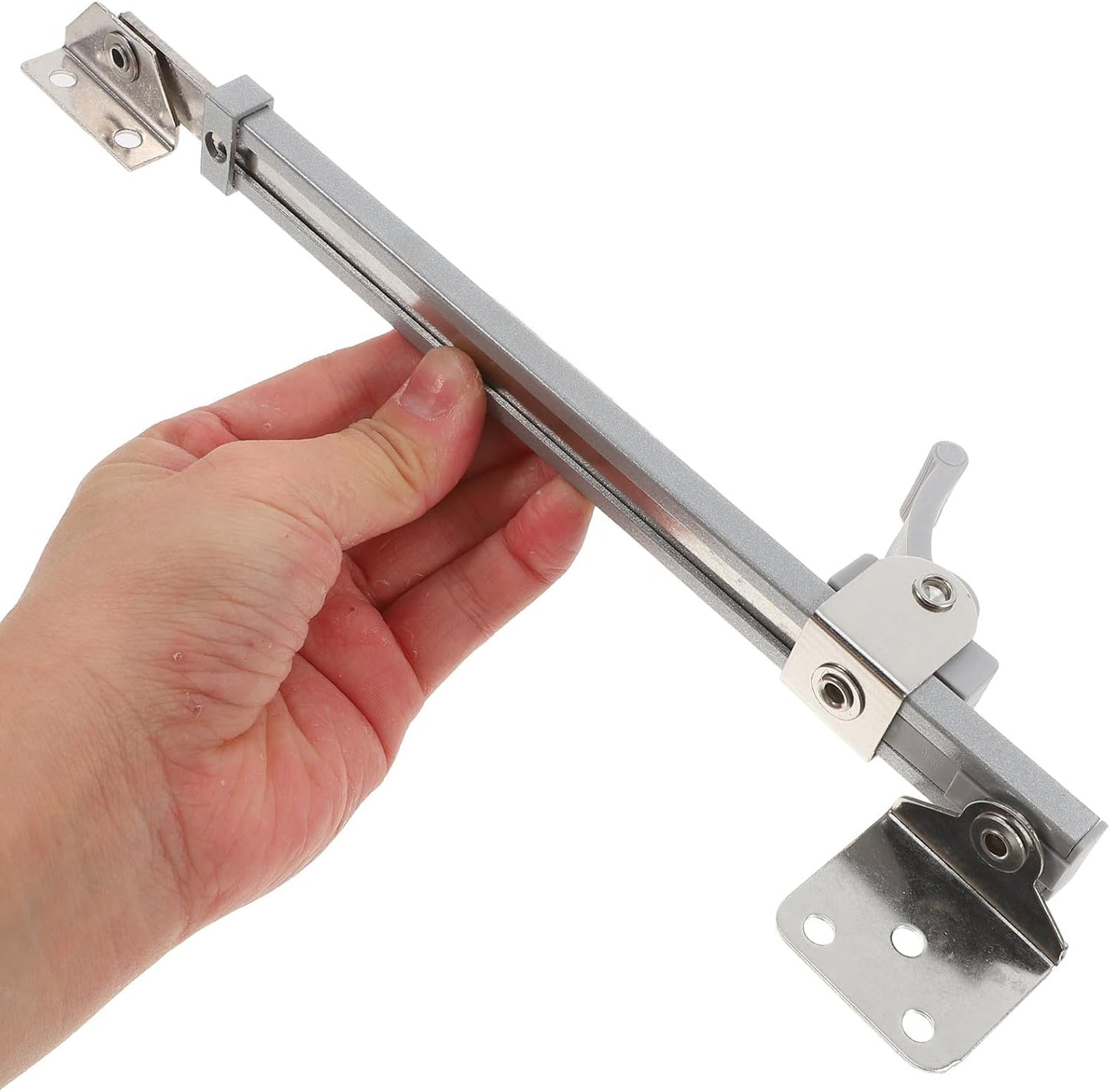  Cabilock Tige Télescopique Quincaillerie De Fenêtre En Alliage D'aluminium Support Réglable Argentée Pour Fenêtres à Battant Pour Maison Et Bureau