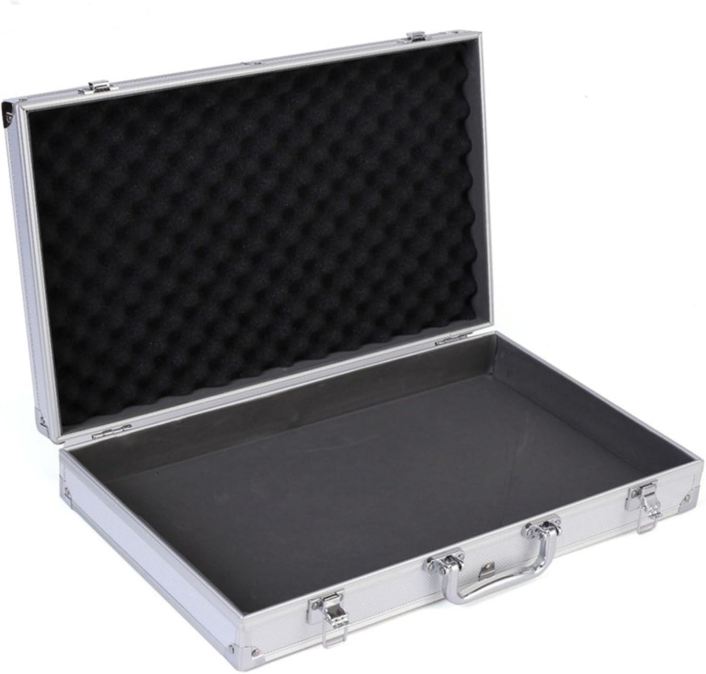  Mallette De Transport Avec éponge En Mousse - 45,7 X 27,9 X 7,6 X 7,6 Cm - Boîte à Outils Verrouillable En Aluminium - Avec Poignée