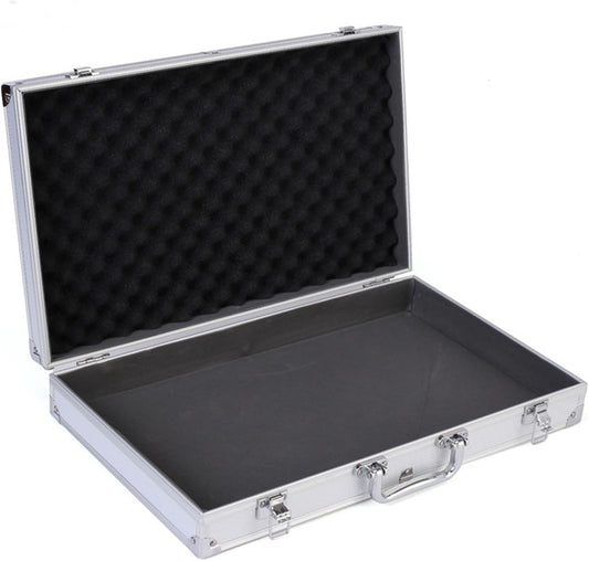  Mallette De Transport Avec éponge En Mousse - 45,7 X 27,9 X 7,6 X 7,6 Cm - Boîte à Outils Verrouillable En Aluminium - Avec Poignée