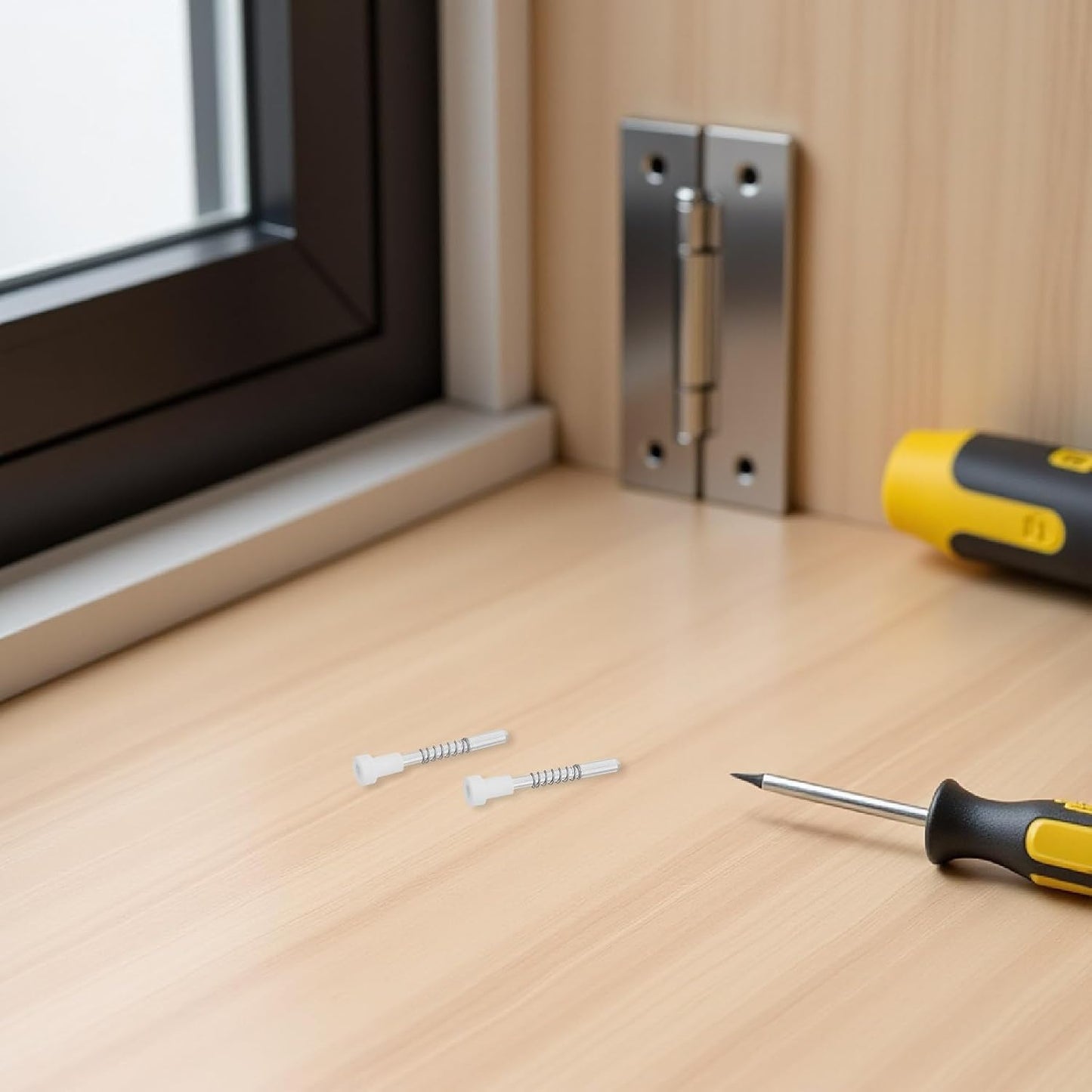 Ciieeo 20 Pièces Loquet à Ressort Métallique Installation Facile Fixation En Plastique Et Métal Pour Moustiquaire De Fenêtre Pour Décoration Intérieure Et Rénovation