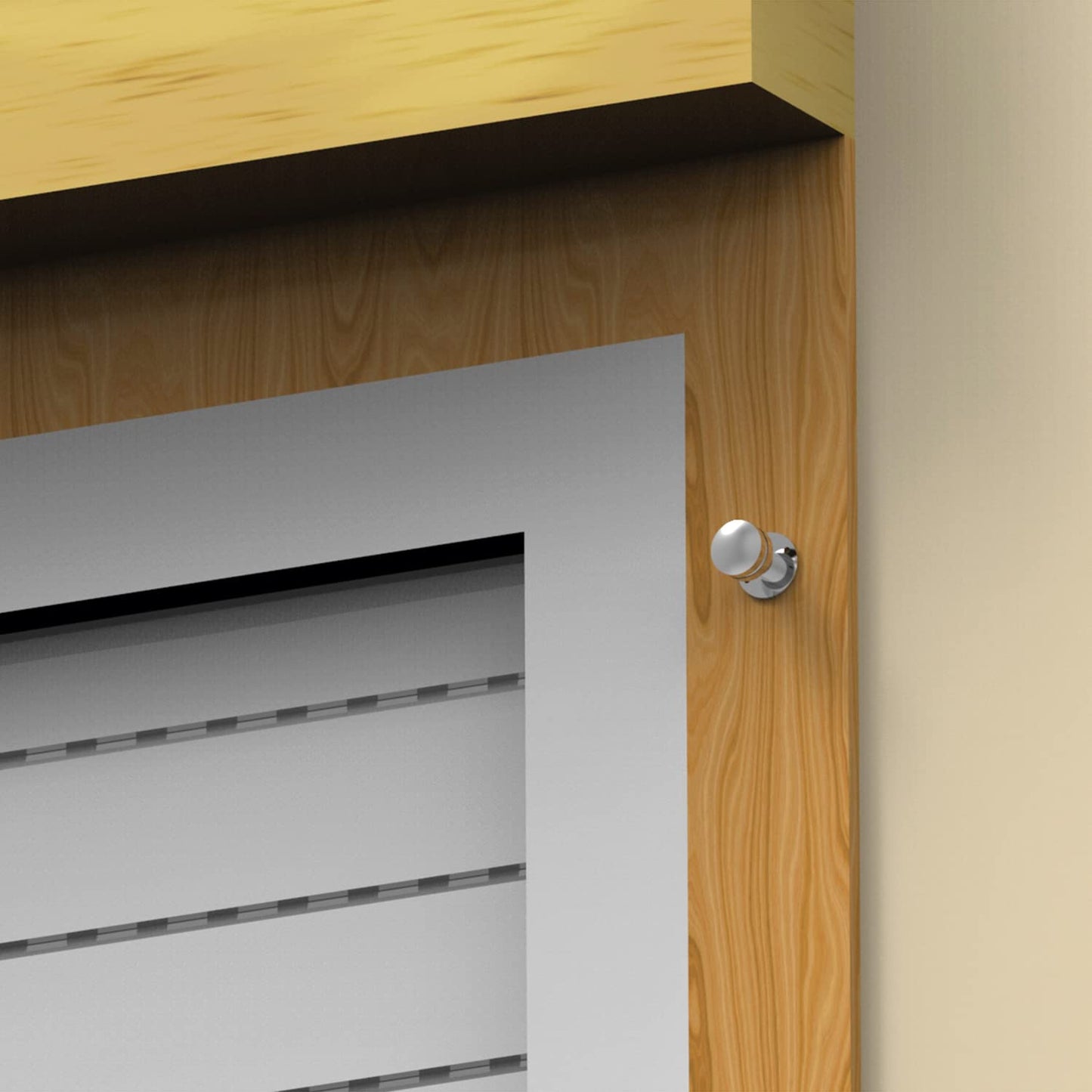  Amig - Goupille De Verrouillage Pour Fenêtres Courroies En Bois Ou Aluminium Mod.40 | Convient Pour Sécuriser Les Stores | Fermeture De Sécurité Zamak Finition Blanche | Dimensions : Ø 30 X 152 Mm
