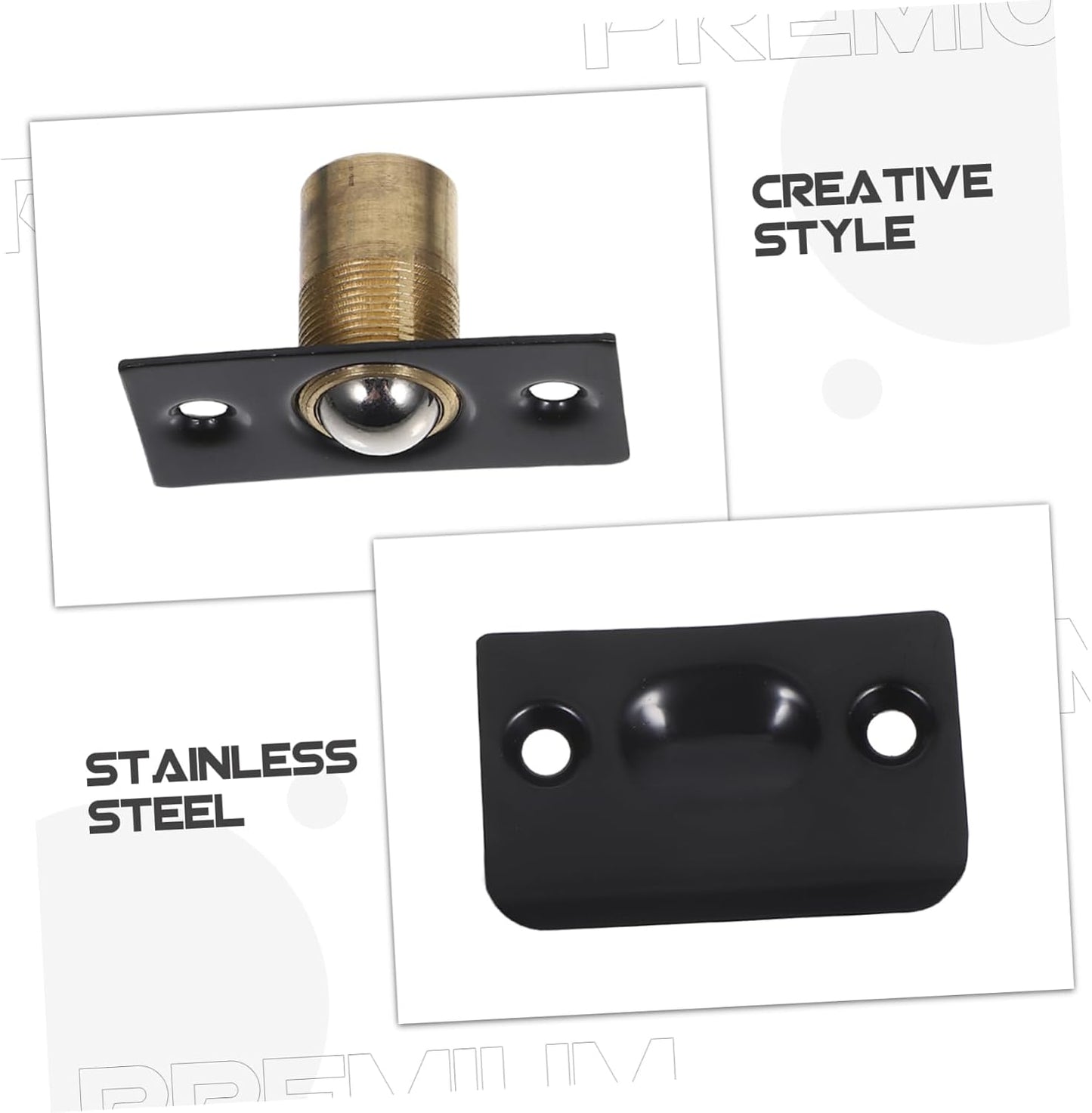  Jojofuny 4 Pack Adjustable Ball Latches With Plate For Closet Door Ball Latch For Cabinet Door Hardware Door Hardware With Strike