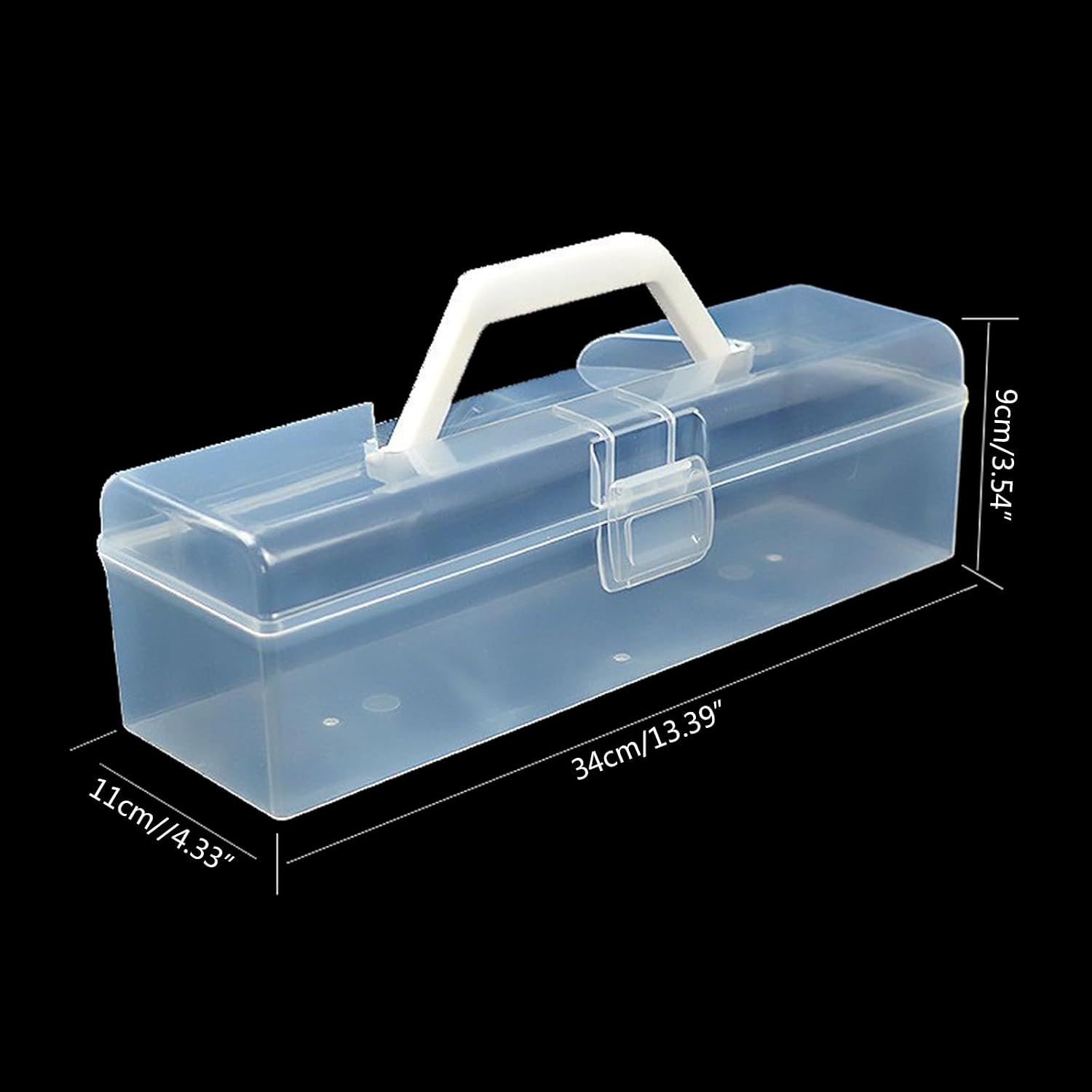  Labstandard Récipient Transparent Pour Organiser Les Outils Et Le Matériel De Bricolage. Boîte À Outils Portable Avec Poignée Pour Fournitures De Bureau Et Scolaires