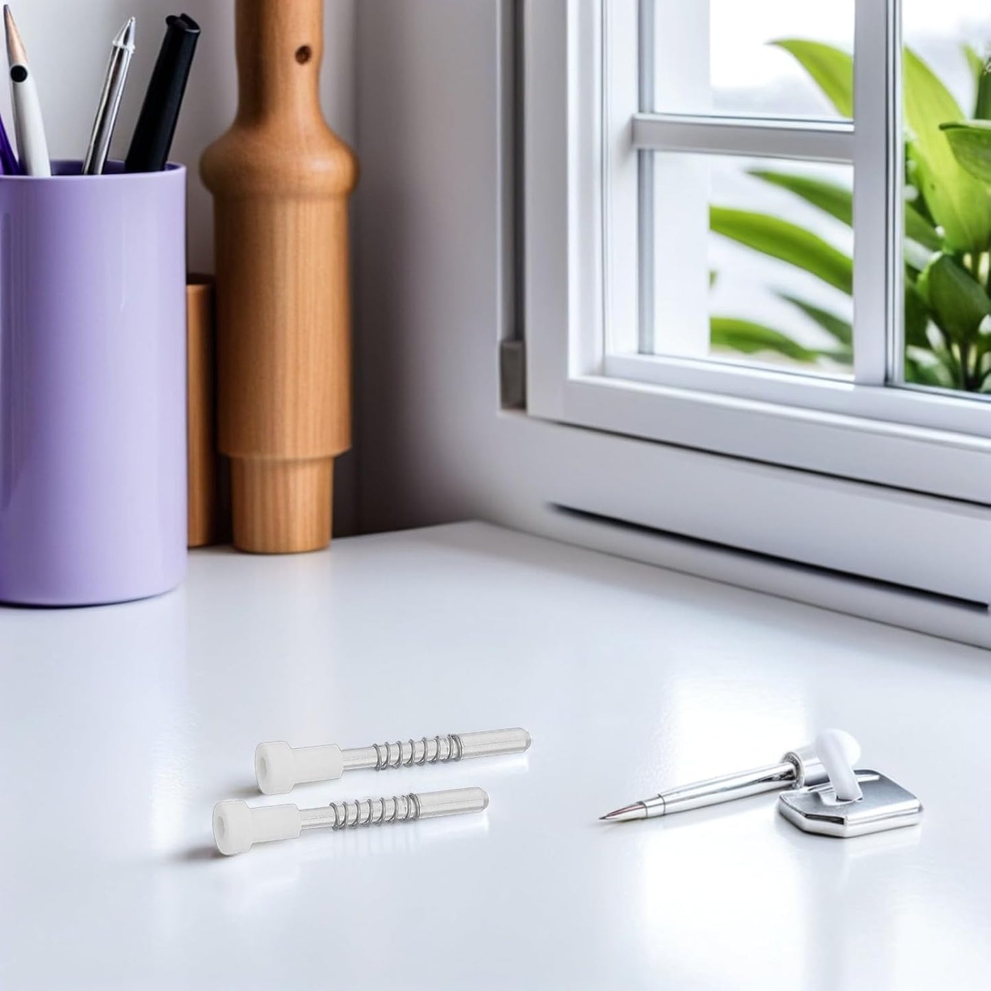  Ciieeo 20 Pièces Loquet à Ressort Métallique Installation Facile Fixation En Plastique Et Métal Pour Moustiquaire De Fenêtre Pour Décoration Intérieure Et Rénovation