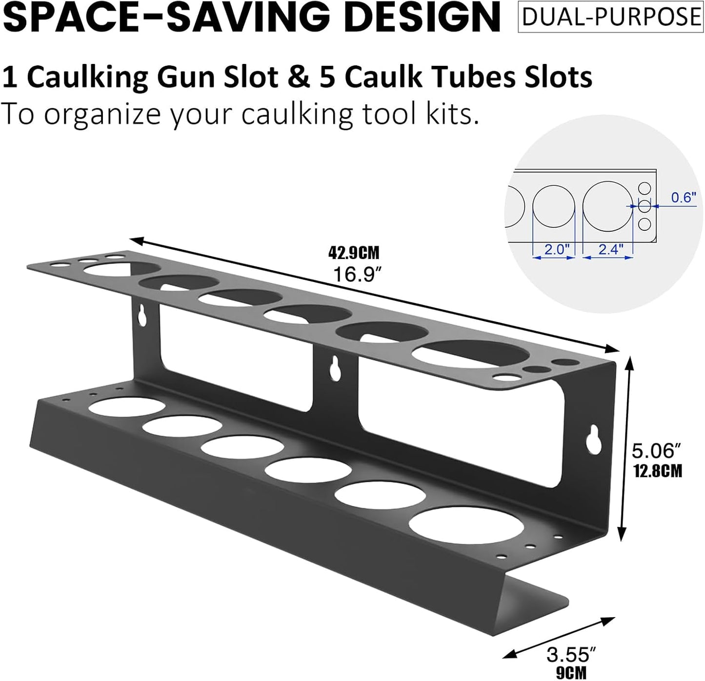  Stockage Colle | Rangement Pour Tubes De Graisse | Organisateur Murale Pour Atelier Et Détail Auto Avec Buses Et Flacons