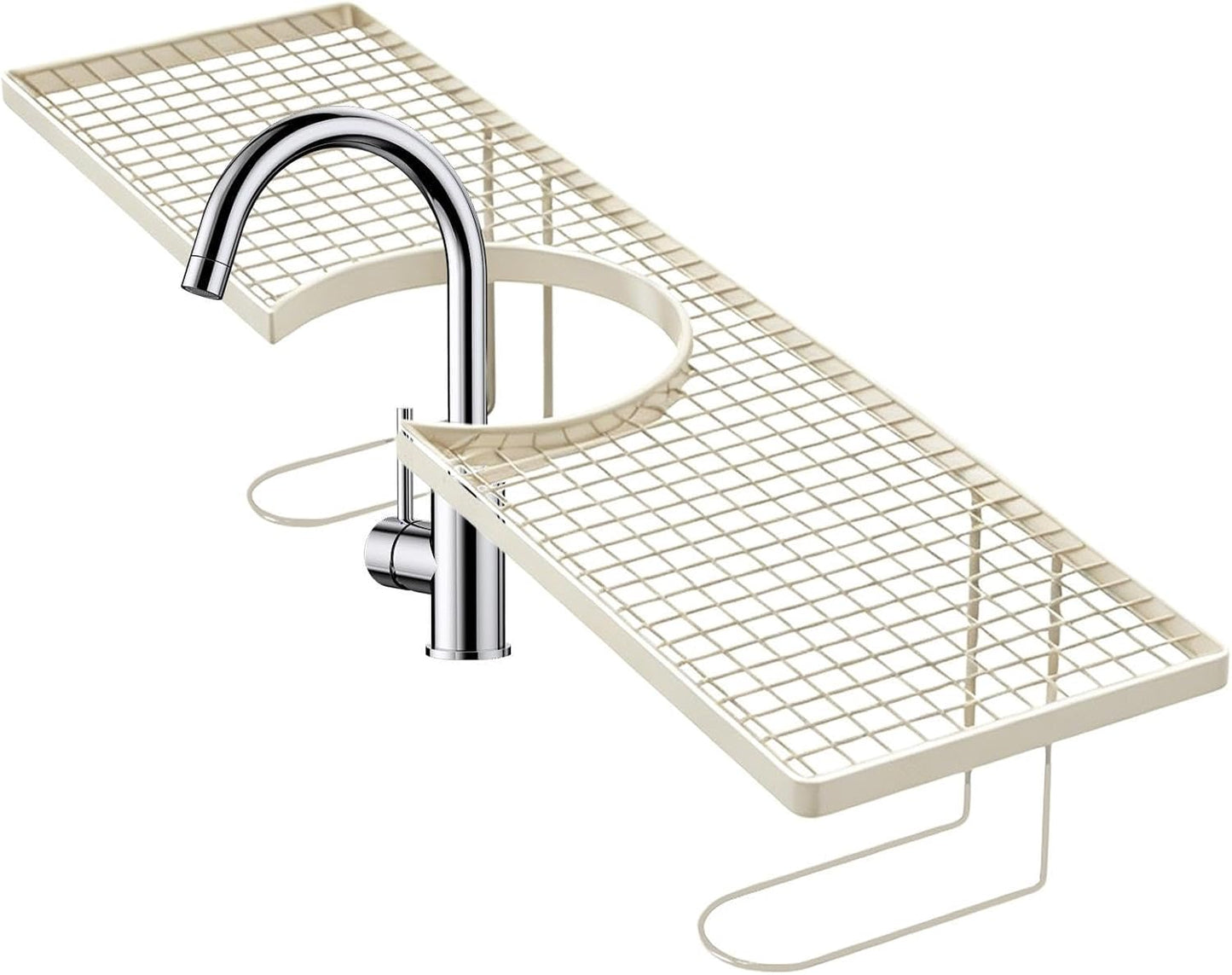GENERIC Rangement Pour Robinet D'évier | Étagère De Vidange Sans Perçage, étagère Au-dessus De L'évier | Pour Maison, Appartement, Dortoir, Hôtel, Restaurant, Salle De Bain, Salle De Bain, Lavabo