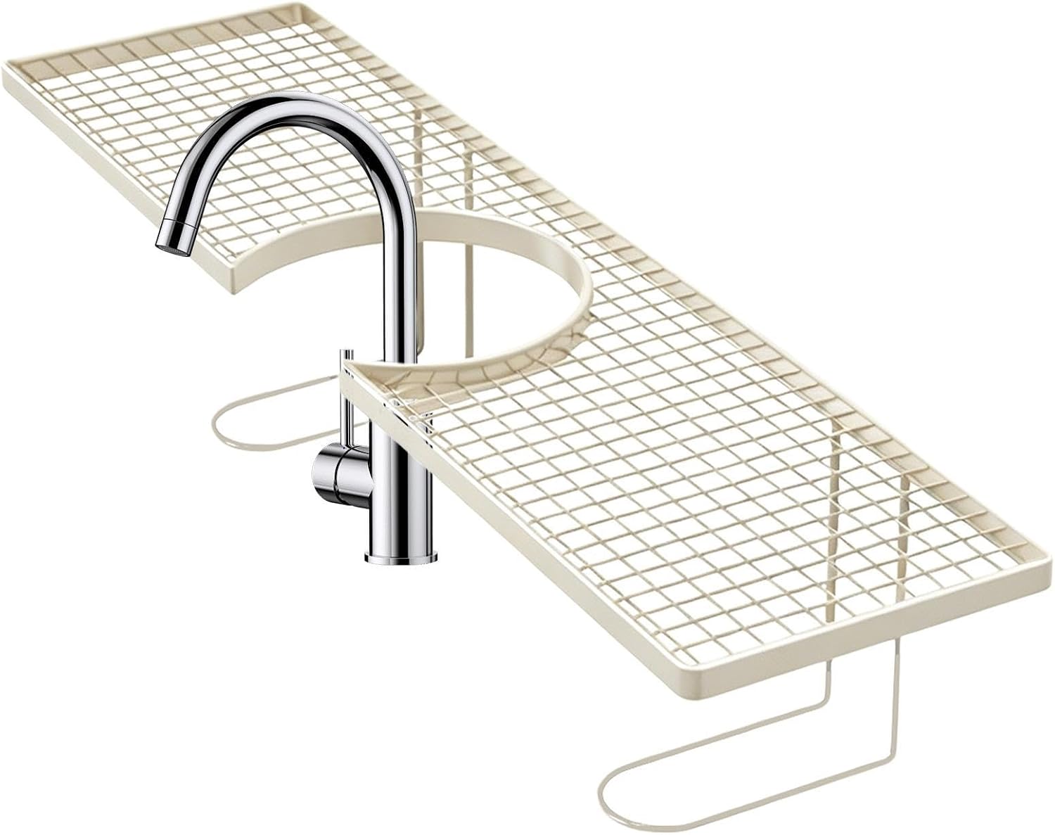 GENERIC Rangement Pour Robinet D'évier | Étagère De Vidange Sans Perçage, étagère Au-dessus De L'évier | Pour Maison, Appartement, Dortoir, Hôtel, Restaurant, Salle De Bain, Salle De Bain, Lavabo