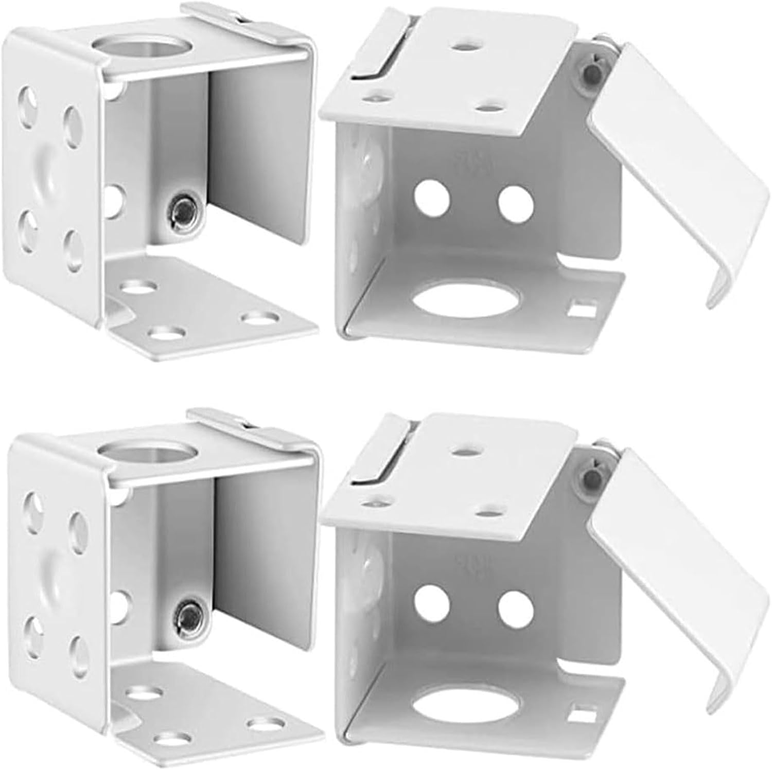  Supports De Quincaillerie Pour Stores Supports De Plafond Et Muraux Clip De Store De Fenêtre Résistant Intempéries Accessoires De Stores Clip De Fixation De Stores Universels