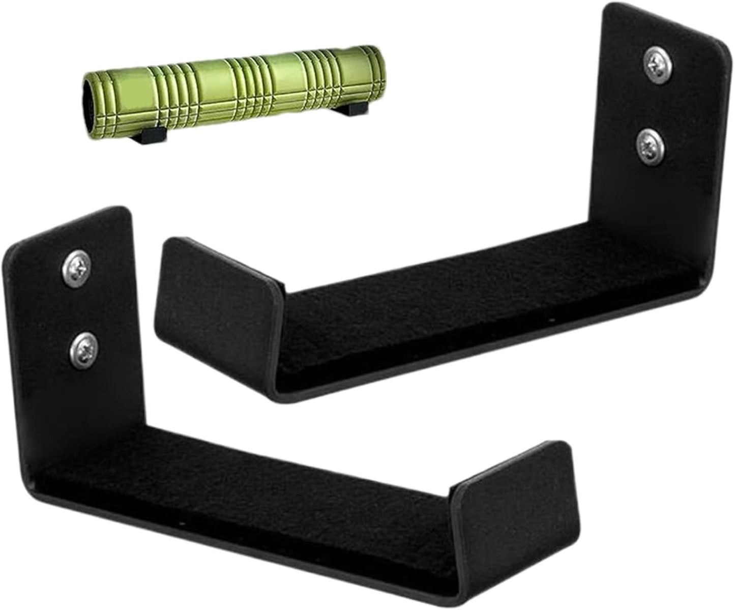  Lot De 2 Supports Muraux Pour Tapis De Yoga - Accessoires De Fitness Pour Bandes De Résistance - Rouleau En Mousse - Pour école, Salle De Danse, Salle De Gym, Maison