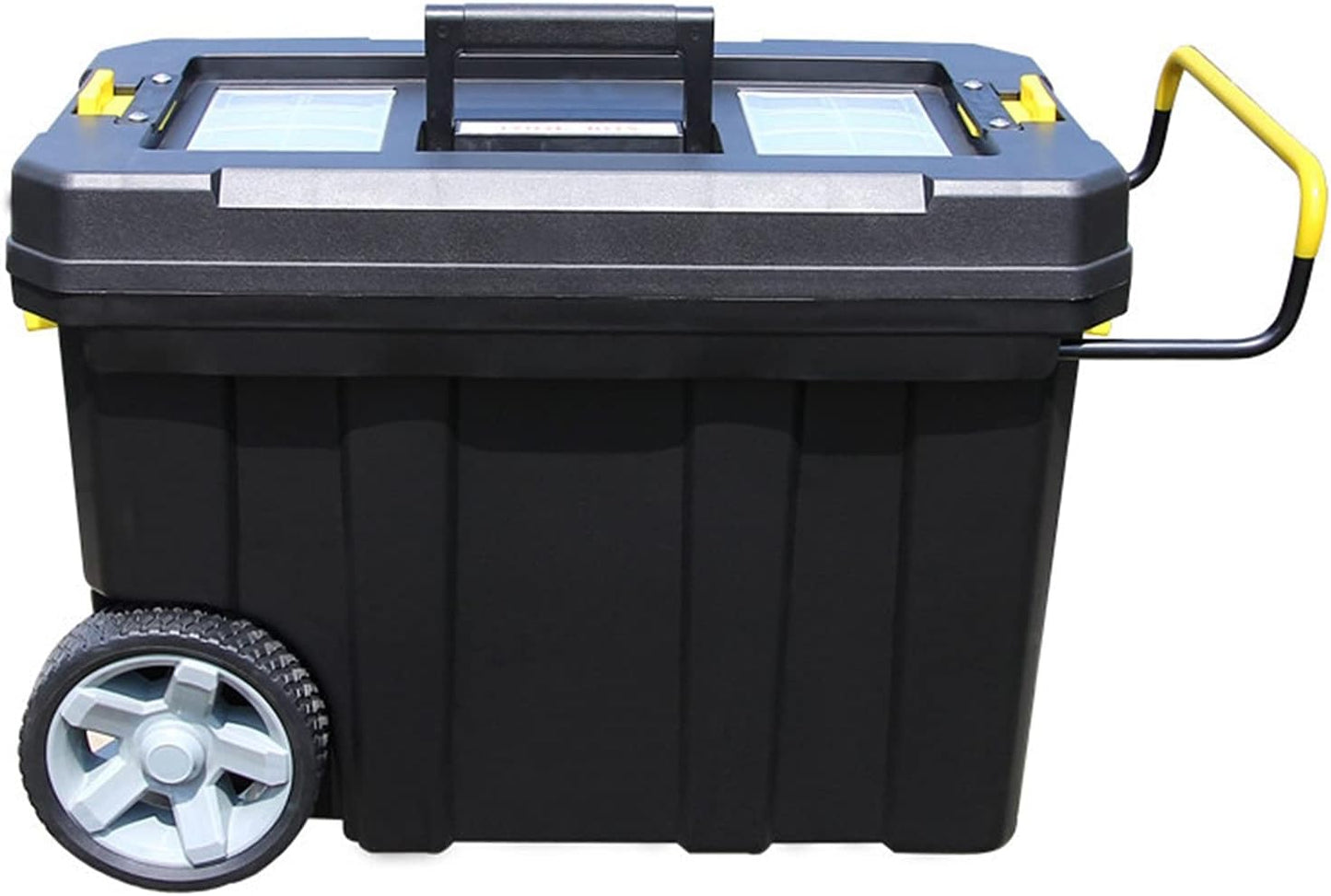 GENERIC Chariot à Outils Et Organisateur De Boîte à Outils Empilable Avec Poignée Télescopique Confortable Coffre De Rangement Parfait Pour Perceuse électrique Et Petites Pièces Boîte à Outils étanc