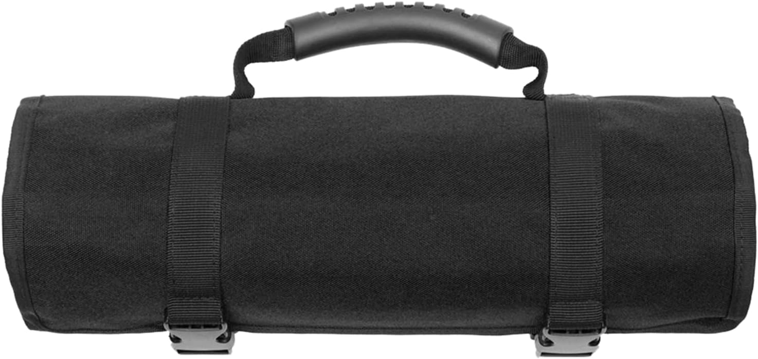  Sac à Outils à Roulettes Avec Poignée, 72 X 36 Cm, Design Imperméable Et Pliable, Matériau Résistant à L'eau Pour Cyclisme, Réparations En Plein Air, Noir Et Marron