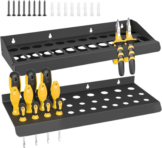  Supports De Tournevis | Support De Rangement En Fer Pour Tournevis – Support Organisateur D'outils Pour économiser De L'espace Pour Salon, Atelier, Dortoir, Atelier De Réparation