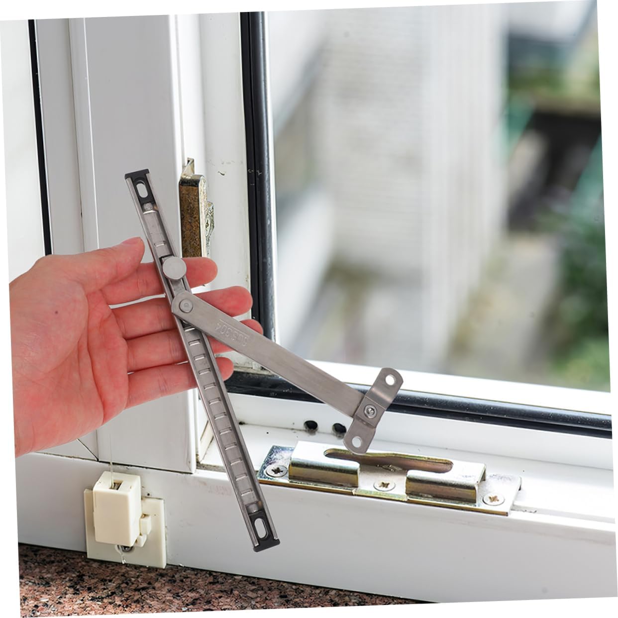  Jojofuny Heavy Duty Window Limiter Hardware 2 Pieces Aesthetic Window Locks For Apartment And Balcony Security