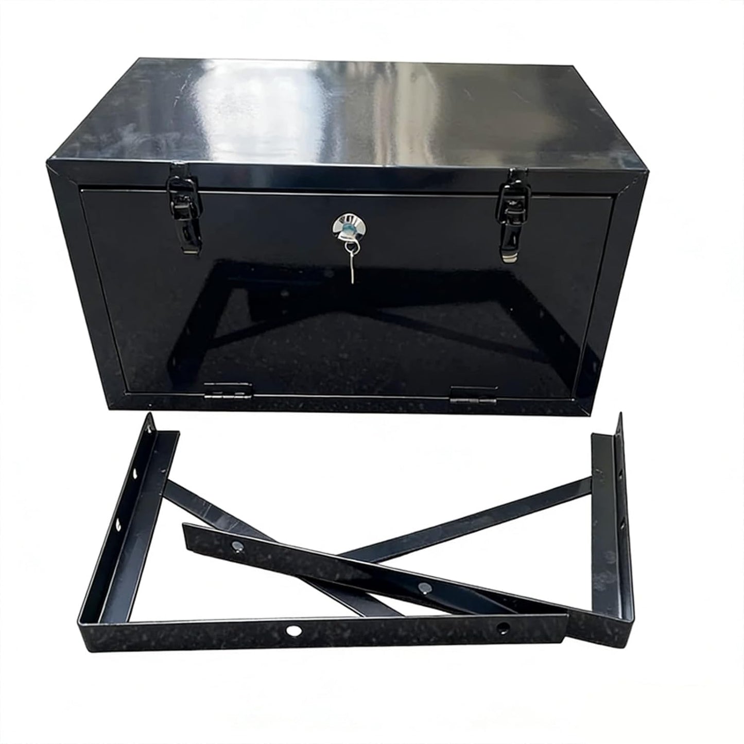  Boîte à Outils Pour Camion, Boîte à Outils Pour Lit De Camion En Fer, Avec Serrure Et Clés, Organiseur De Rangement étanche, Pour Camionnette, Caravane (50 X 30 X 30 Cm)