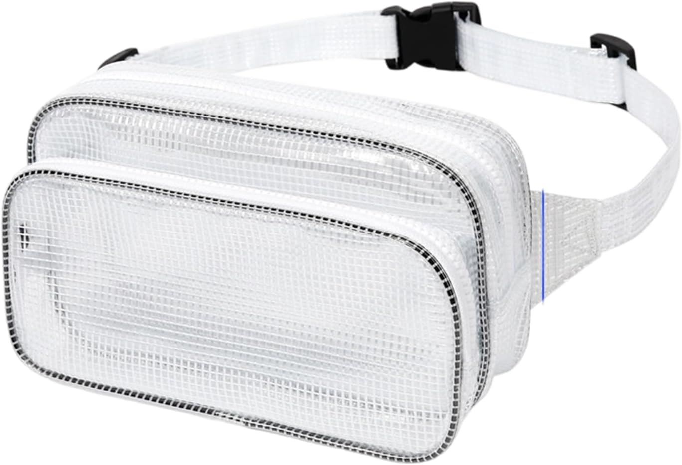  Sac Banane Transparent Réglable, Léger, Pour Voyage, Déplacement, Rangement D'équipement, Rangement En Maille Transparente