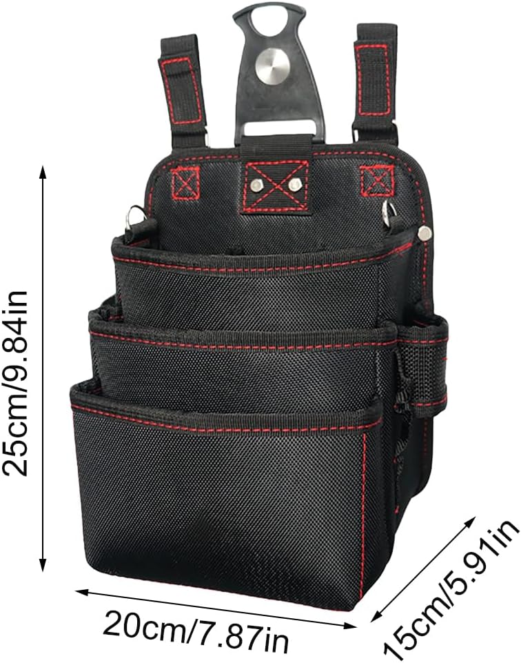  Pochette De Travail Pour Homme – 3 Couches Imperméable Oxford Sac à Outils Pour Le Travail, Charpentier, Jardin, Mécanicien, Moto, Voyage, Noël, électricien, Construction