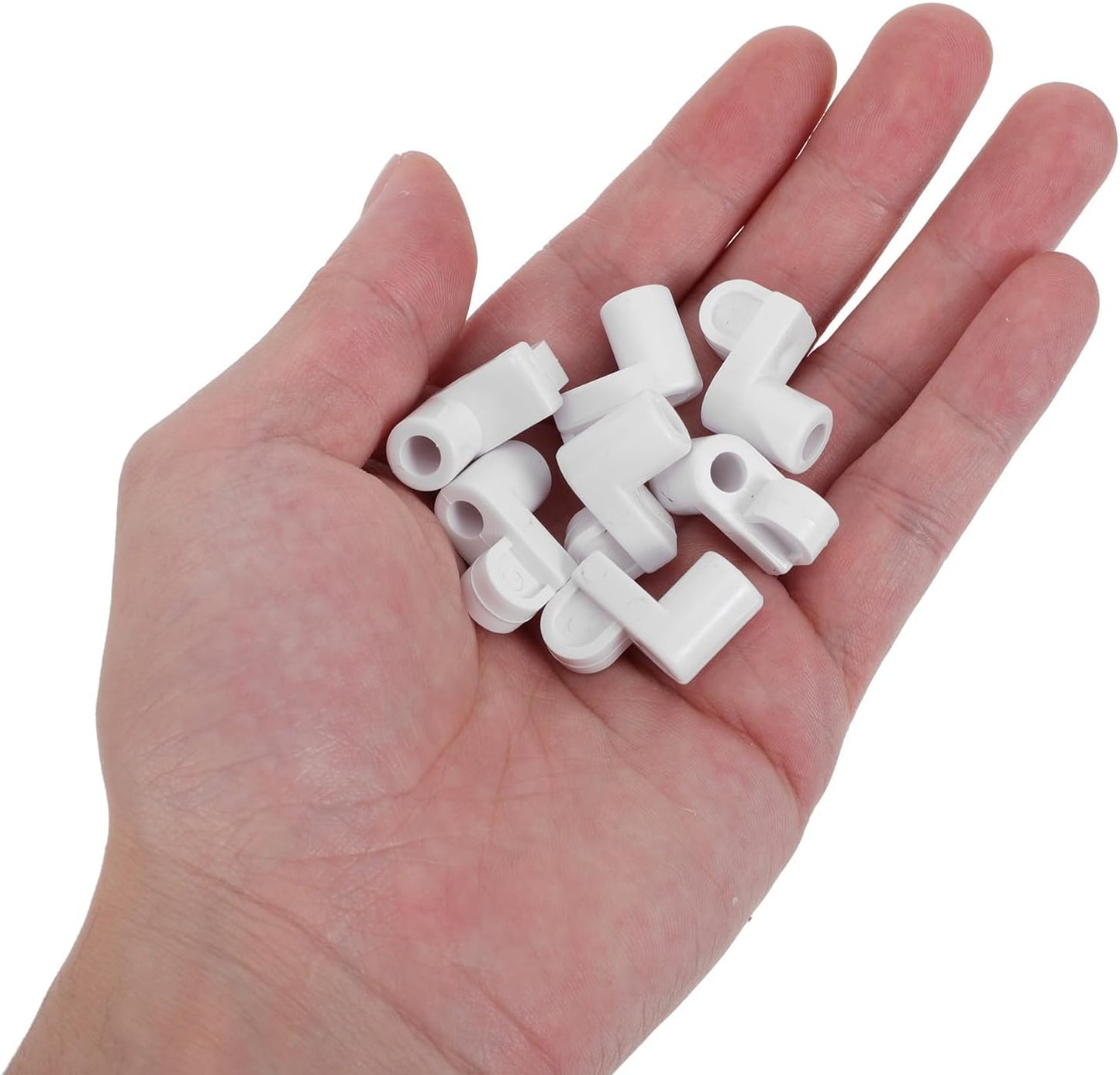  Gatuida 24 Clips Universels Pour Moustiquaire Fenêtre 3/8 Pouces En Plastique Blanc Avec Vis, Kit De Fixation Renforcé Et Accessoires De Quincaillerie Pour Installation Et Réparation