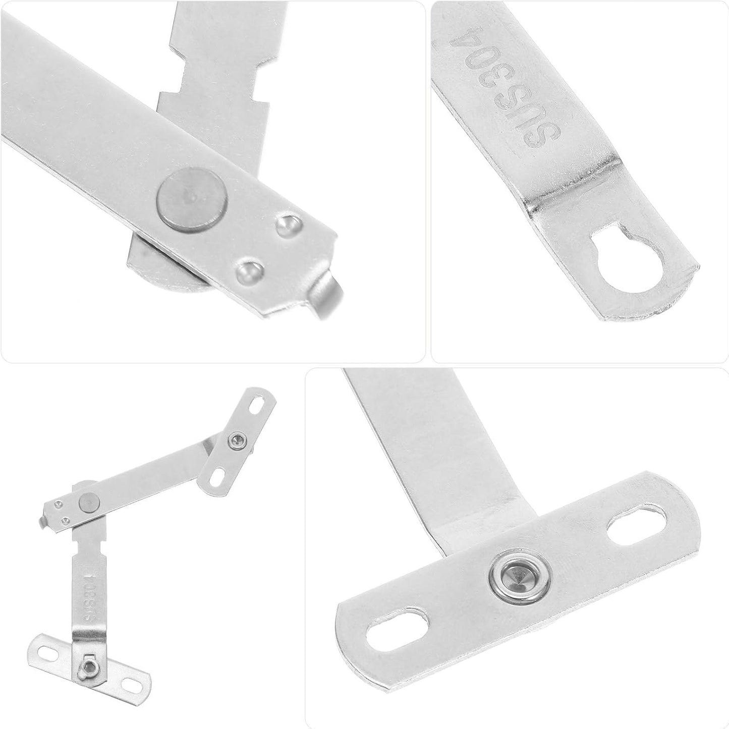  Ciieeo Limiter D'ouverture De Fenêtre Et Sécurité Renforcée Garçon Et Filles En Acier Inoxydable Argenté Installation Facile Lot De 4 Sets De Sets Accessoires Pour Maison
