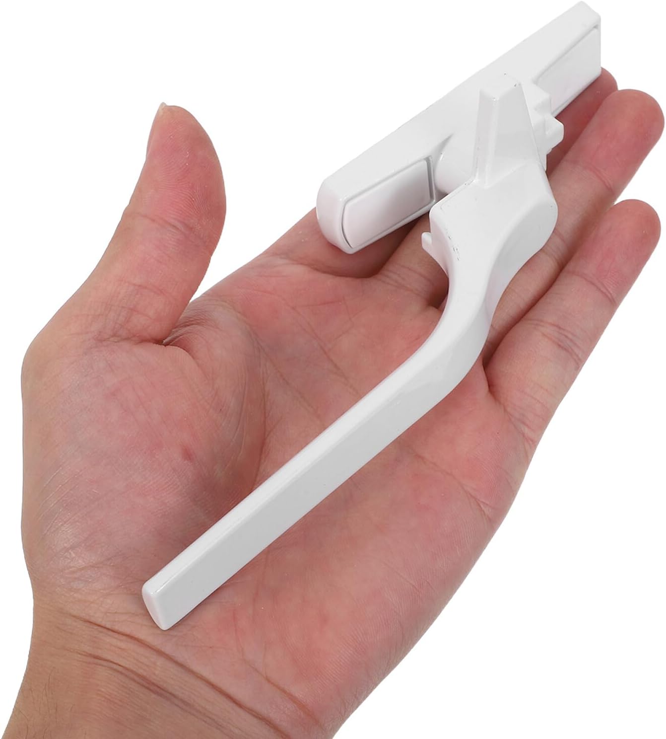  Angoily Set Of 2 White Straight Casement Window Handles Sliding Handle Exterior Ergonomic Lock Secure Lock Hardware Accessories For Door And Window