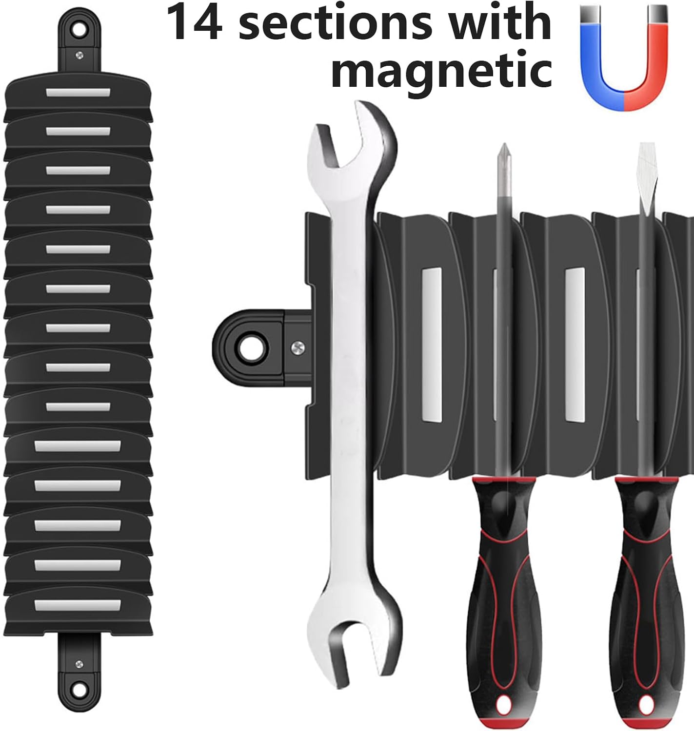  Générique Porte-Clés à Outils,Organisateur Mural De Rangement Pour Outils | Support Réglable Pour Atelier Garage Et