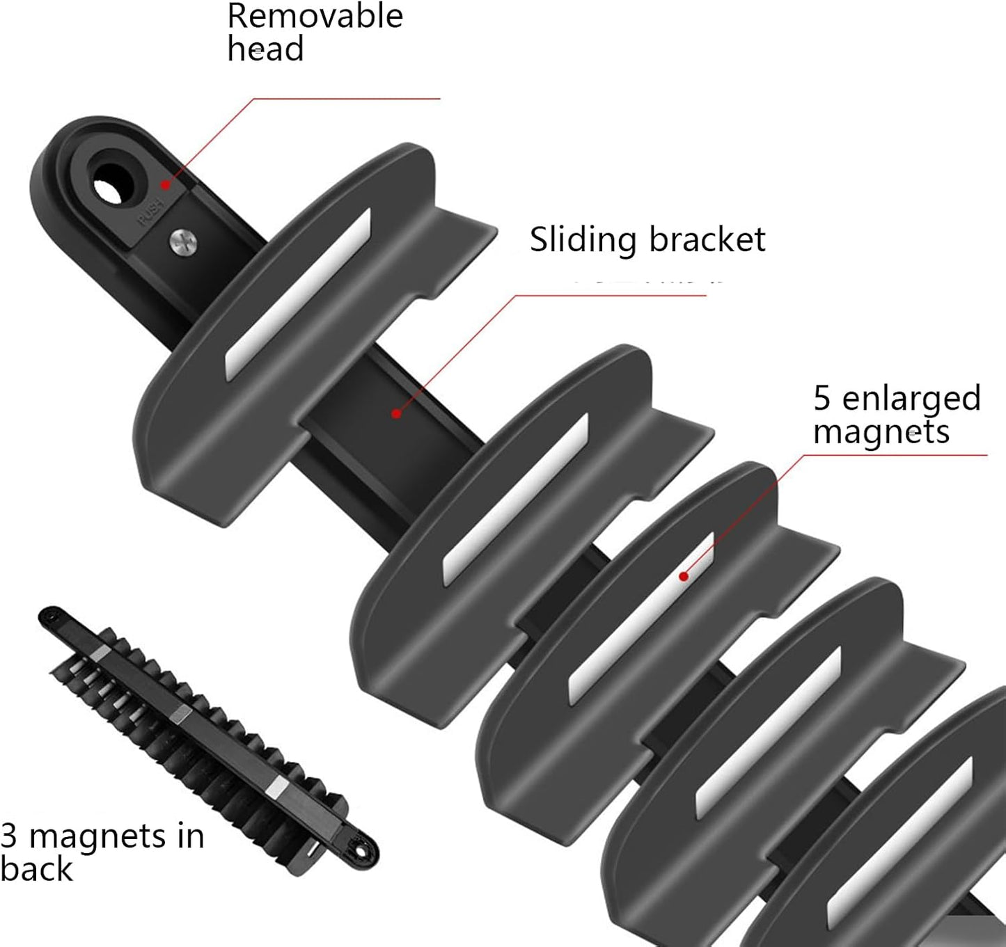 GENERIC Organiseur De Clés Magnétique, Support De Rangement Pour Outils, Boîte à Outils Polyvalente, Support Robuste, Idéal Pour Les Passionnés, L'organisation D'atelier Et De Garage