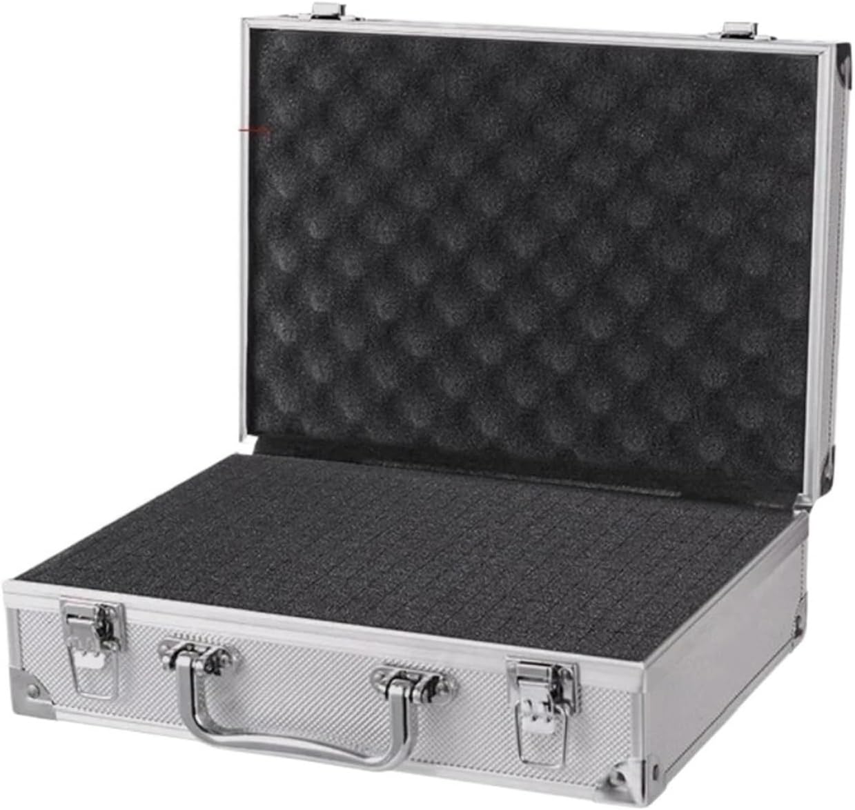  Valise Aluminium Boîte à Outils Portable En Aluminium, équipement De Sécurité, Boîte, Rangement For Instruments, Valise Résistante Aux Chocs Avec éponge(36x20x8cm)