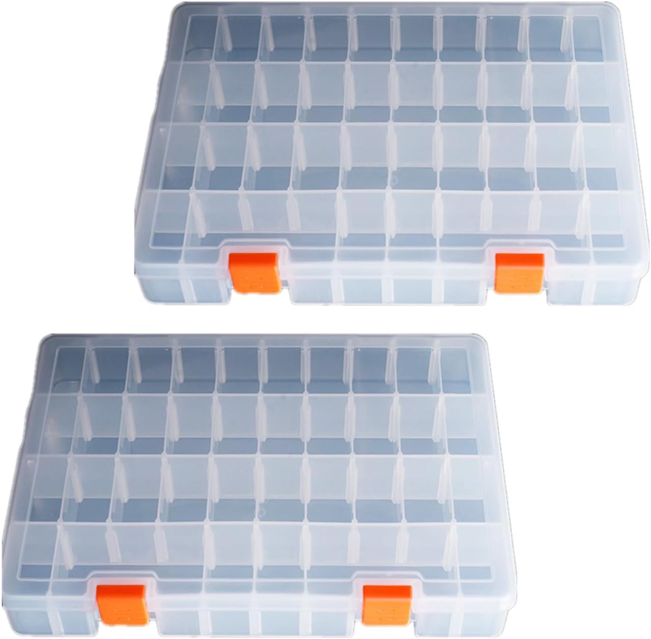  Boîte à Outils, Organisateur De Rangement De Matériel, Mallette De Petites Pièces, Récipient Portable En Plastique Pour Matériel De Pêche Avec Séparateurs Amovibles, Rangement D'équipements