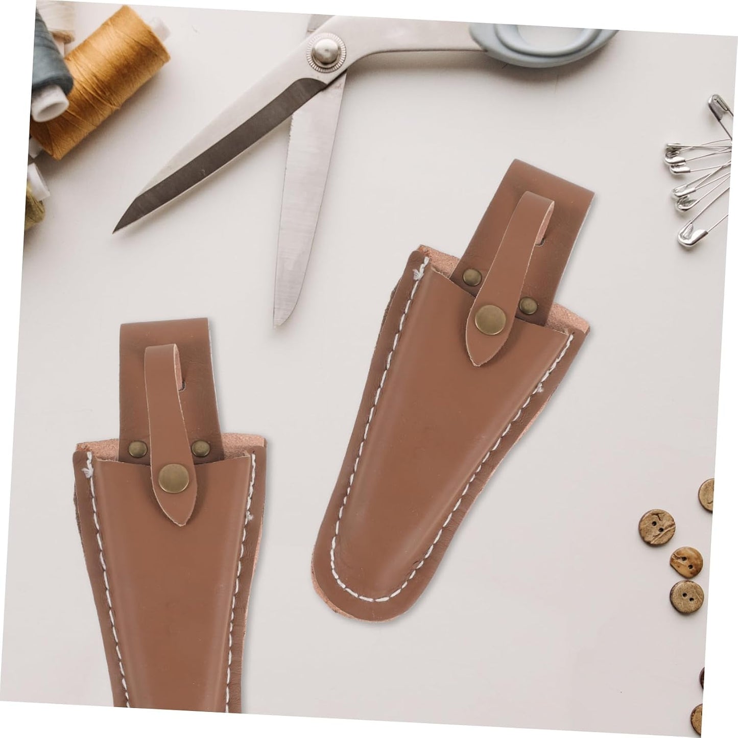  Toyvian 2 Pièces Étui Pour Ciseaux De Jardin Porte-sécateur En Cuir Pour Outils De Jardinage Et Taille D'arbres Protection Pour Ciseaux De Clip à Main