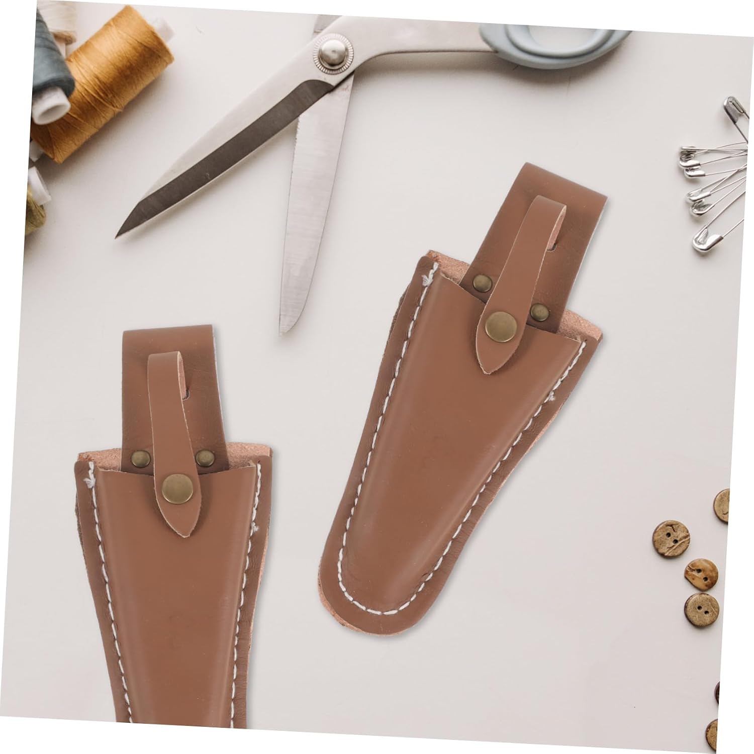  Toyvian 2 Pièces Étui Pour Ciseaux De Jardin Porte-sécateur En Cuir Pour Outils De Jardinage Et Taille D'arbres Protection Pour Ciseaux De Clip à Main