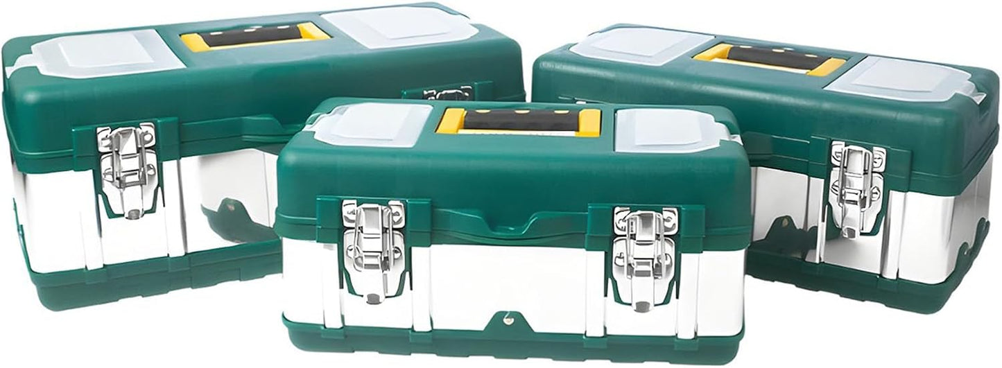  Ensemble Solide De Substances Composées Inoxydables Courbures Renforcées Pour Les Électriciens Boîte À Outils Renforcée Pour Le Travail En Extérieur