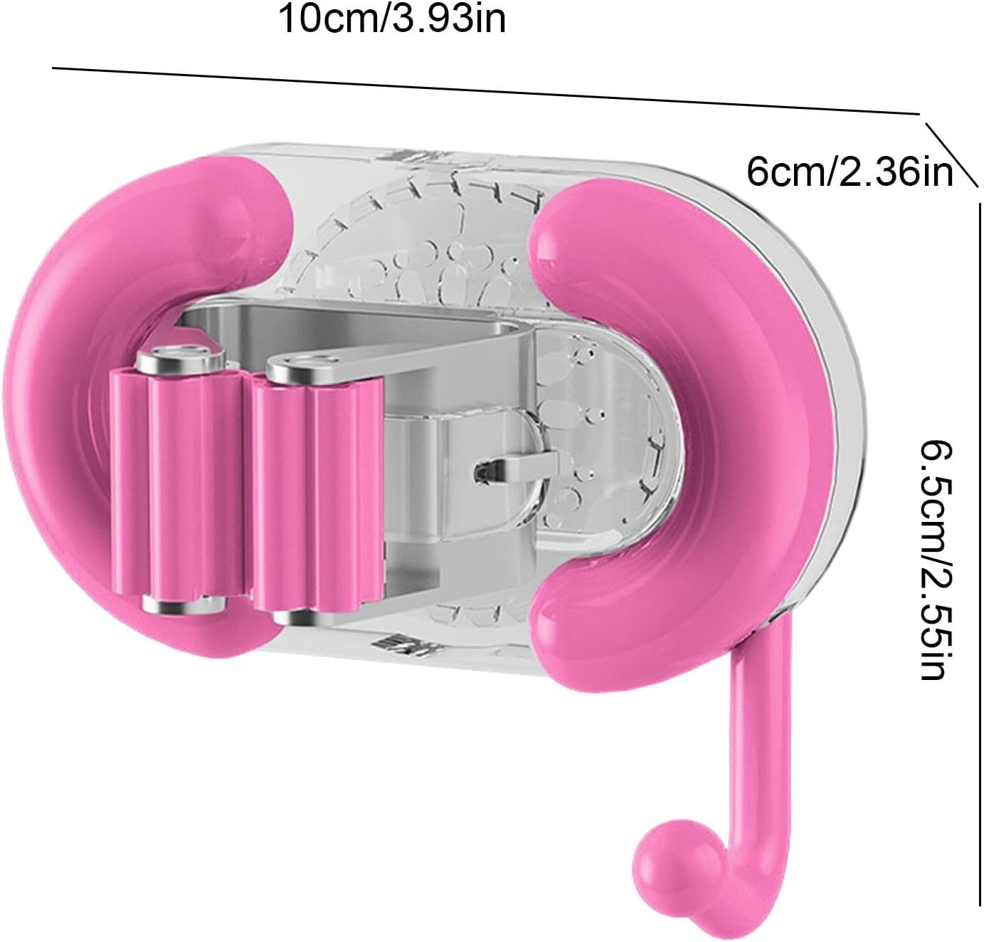 GENERIC Support De Balai à Ventouse, Support De Balai Mural, Support Utilitaire Sans , Fabriqué En ABS, Idéal Pour La Salle De Bain, La Cuisine Et L'organisation Du Garage, Taille 10 X 6 X 6,5 Cm