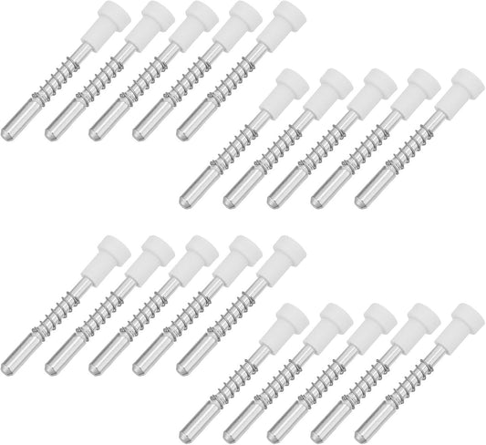  Ciieeo 20 Pièces Loquet à Ressort Métallique Installation Facile Fixation En Plastique Et Métal Pour Moustiquaire De Fenêtre Pour Décoration Intérieure Et Rénovation