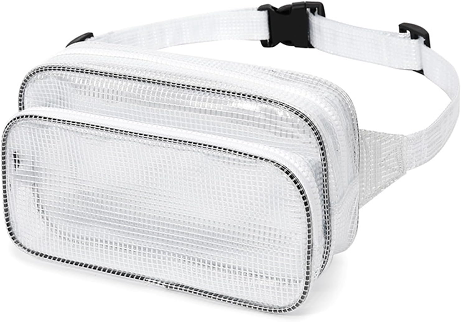 Sac Banane Transparent Réglable, Léger, Pour Voyage, Déplacement, Rangement D'équipement, Rangement En Maille Transparente