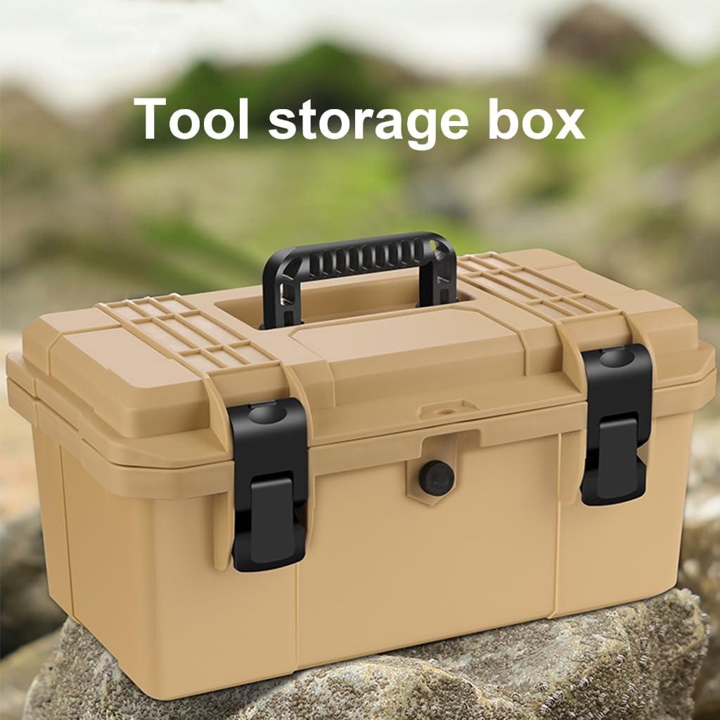  Boîte à Outils De Mécanicien - Valise à Outils Professionnelle - Étanche - En Plastique Rigide - Pour L'extérieur - Accessoire
