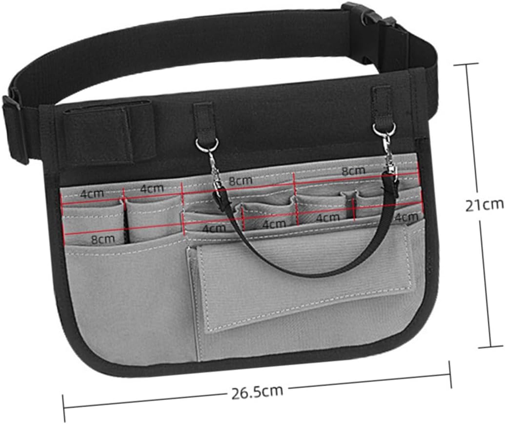  VALICLUD Ceinture Utilitaire Avec Multiples Poches Banane Pour Outils Pochette De Service Pour Jardinage Ceinture Porte-Outils Avec Bandoulière Amovible