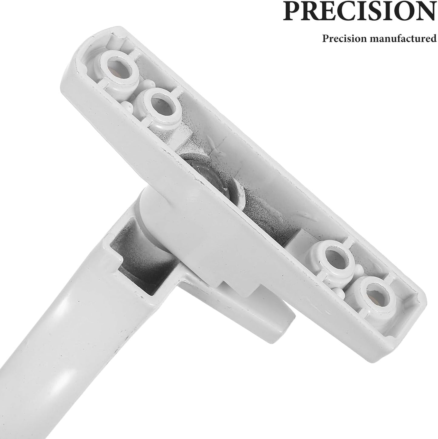  Angoily Set Of 2 White Straight Casement Window Handles Sliding Handle Exterior Ergonomic Lock Secure Lock Hardware Accessories For Door And Window