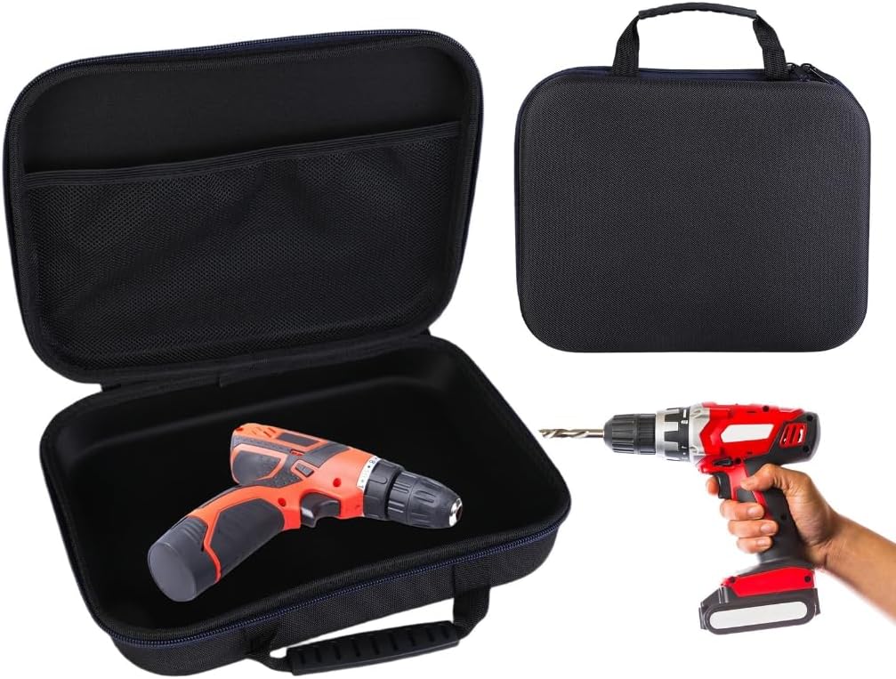  Mallette à Outils Rigide Pour Ranger Les Outils De Perceuse électrique, Boîte à Outils Résistante Aux Chocs, Boîte De Transport Pour Perceuse électrique
