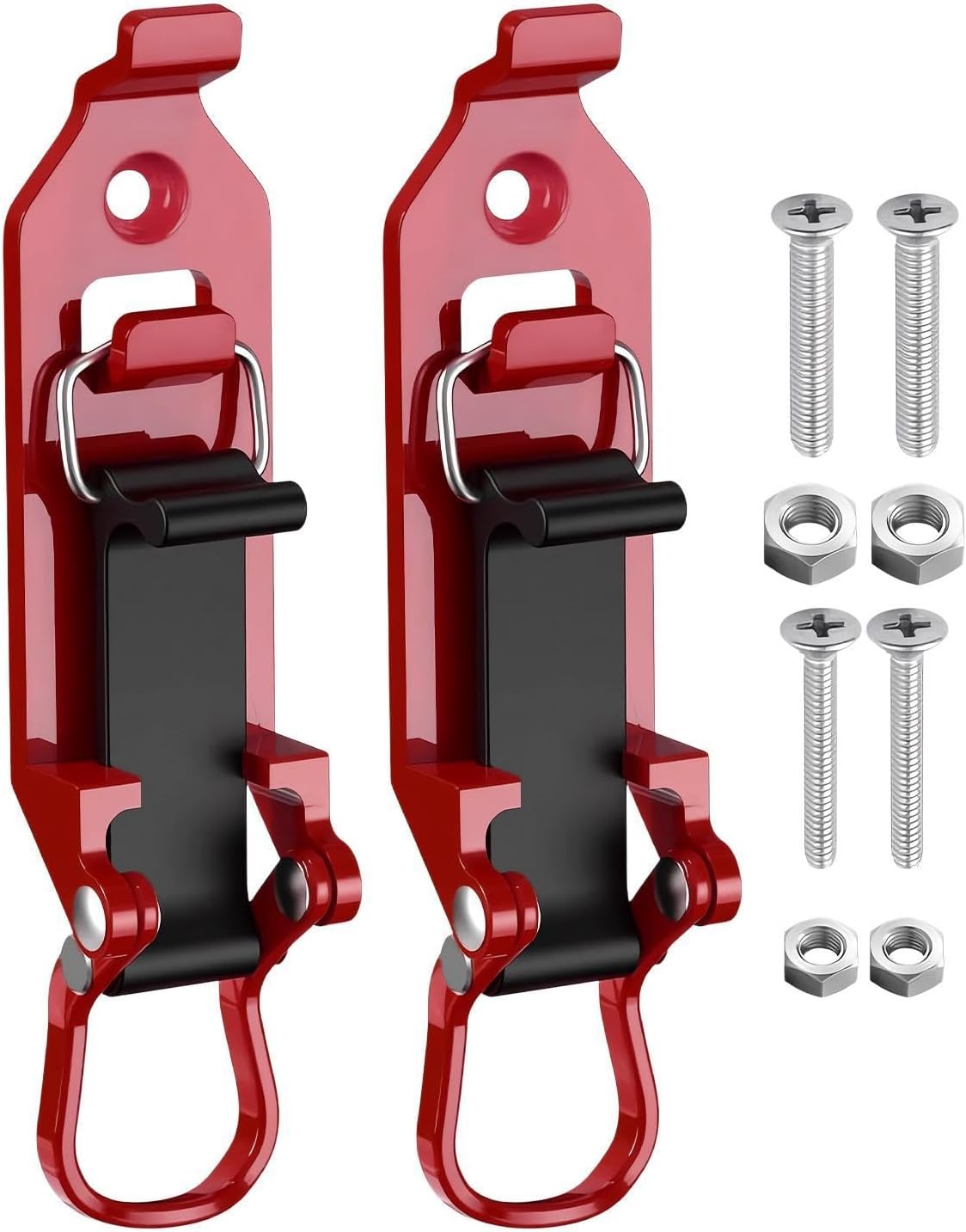  Generisch Lot De 2 Supports De Pelle En Métal Pour Charges - Accessoires De Barres De Toit Pour Jardin, Camping-car, Fourgonnette, Travail, Véhicule Utilitaire, Pompiers, Vie Quotidienne