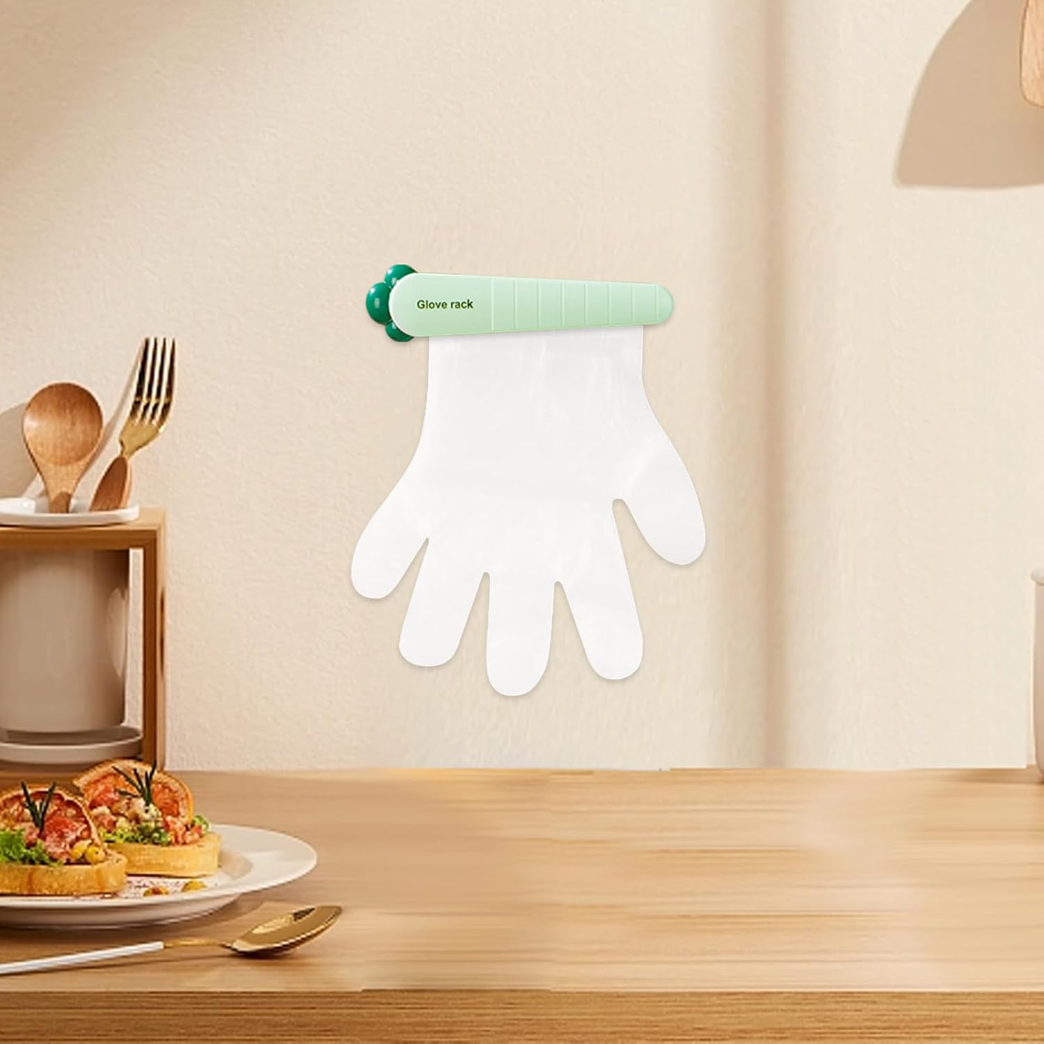 GENERIC Support Mural Pour Gants En Forme De Carotte, Rangement Multifonction Peu Encombrant Pour Portes De Réfrigérateur, Murs De Cuisine, Organisation De La Maison, 20 X 2 Cm