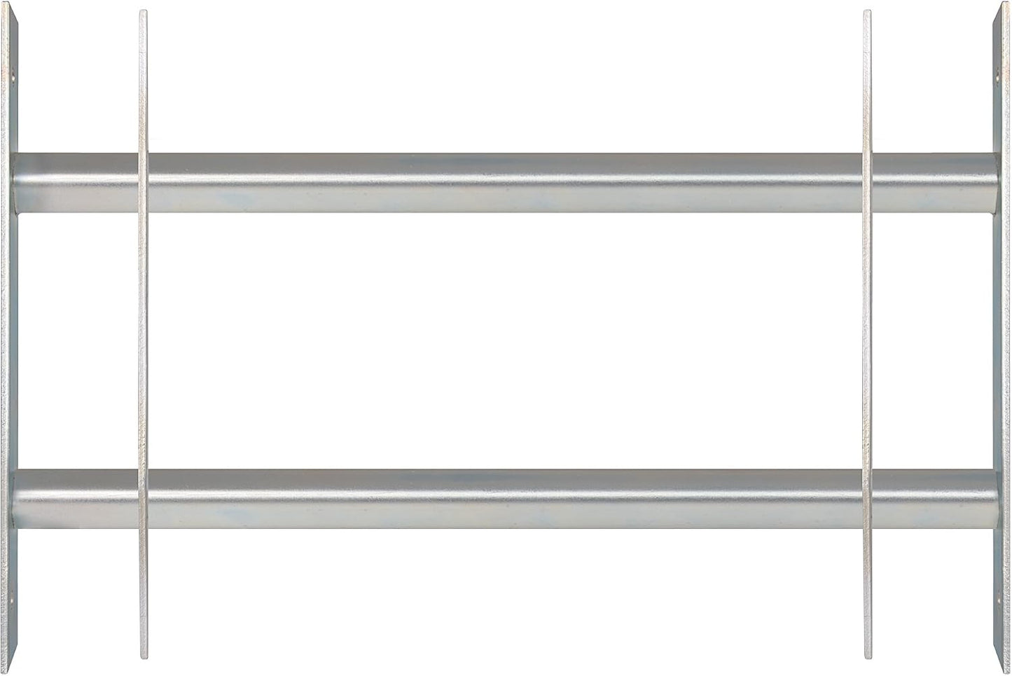  Alberts 563684 Secorino Basic Style Window Grille | Sliding For External Windows | Burglar Protection Grille | Galvanised In Blue | 300 X 700-1050 Mm