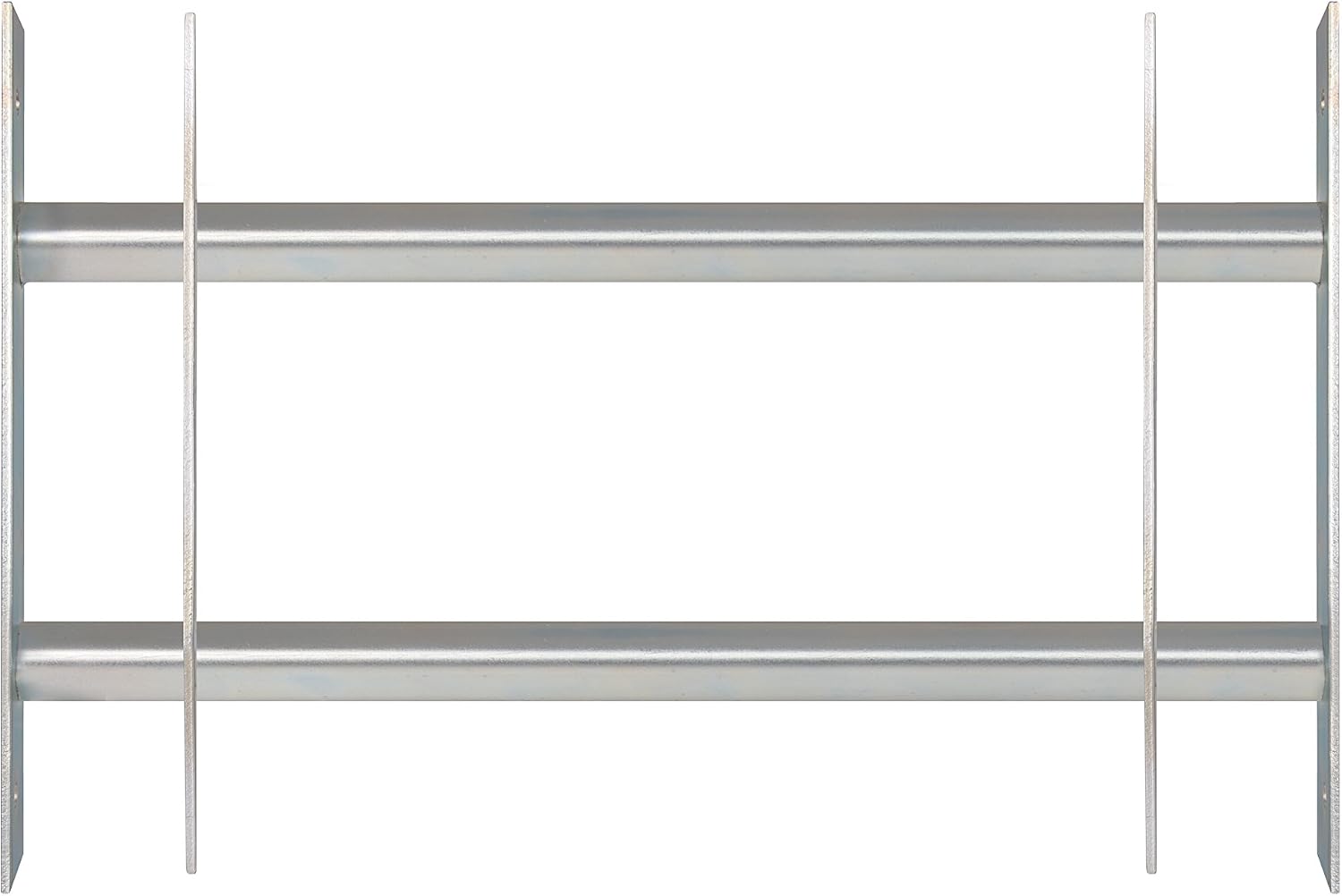  Alberts 563684 Secorino Basic Style Window Grille | Sliding For External Windows | Burglar Protection Grille | Galvanised In Blue | 300 X 700-1050 Mm