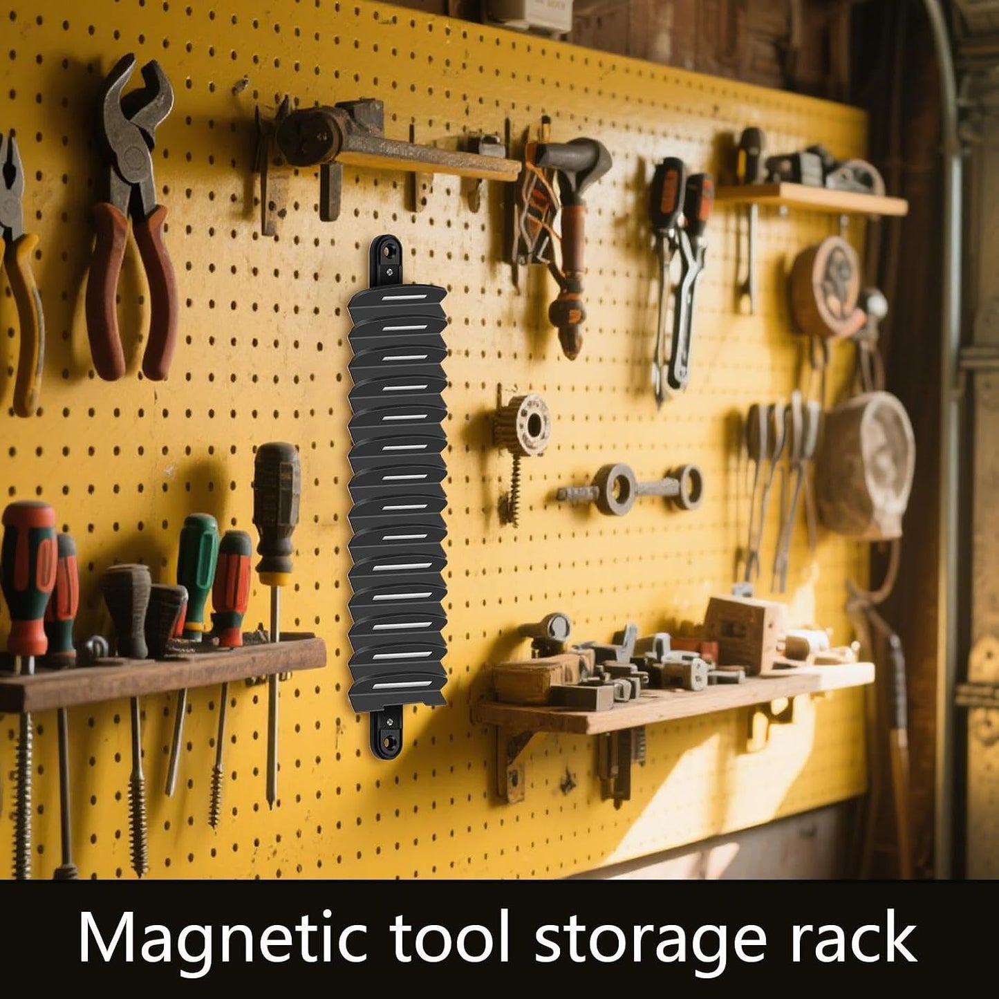  Générique Porte-Clés à Outils - Plateau De Rangement Pour Outils Avec Support Aimanté,Support Réglable Pour Atelier Garage Et