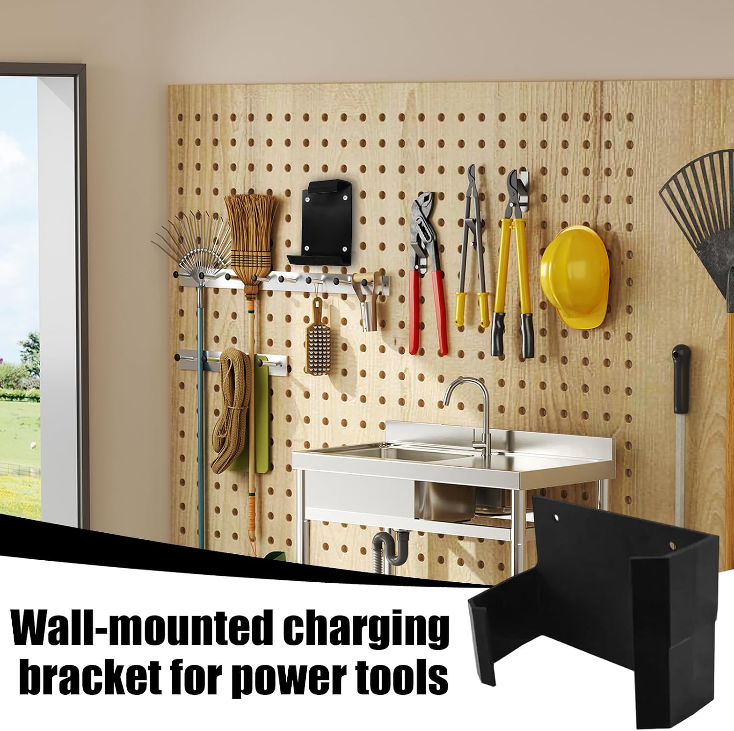  Support De Rangement Pour Outils électriques, Support Mural Pour Garage | Support Utilitaire De Rangement Robuste Pour Perceuse électrique, Marteau, Tournevis, Maison, Atelier, Réparation