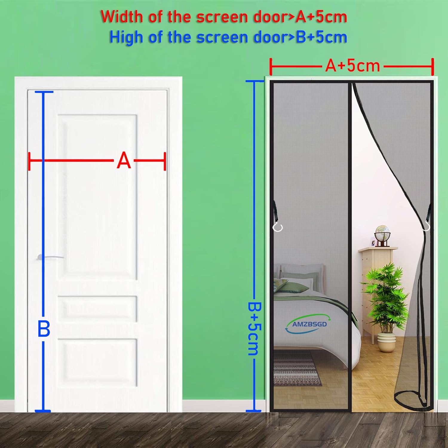  Mosquito Net Door, 240 X 200 Cm, Magnetic Mosquito Net For Sliding Doors, Magnetic Scratch, Customizable, White