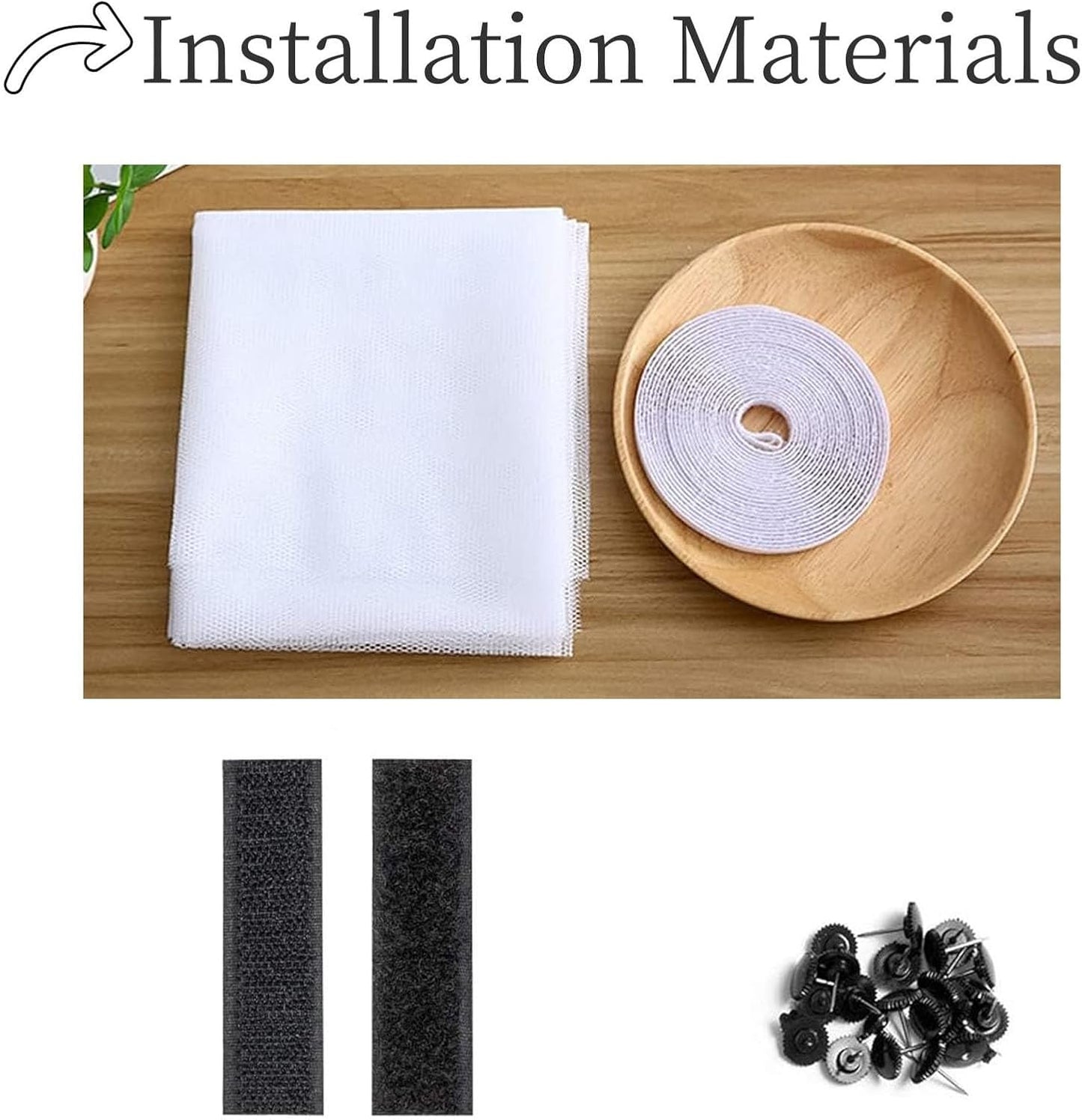  Window Mosquito Net 48 X 58 Cm Automatically Closed Magnetic Mosquito Net Curtain With Strip For Corridors Patio, White