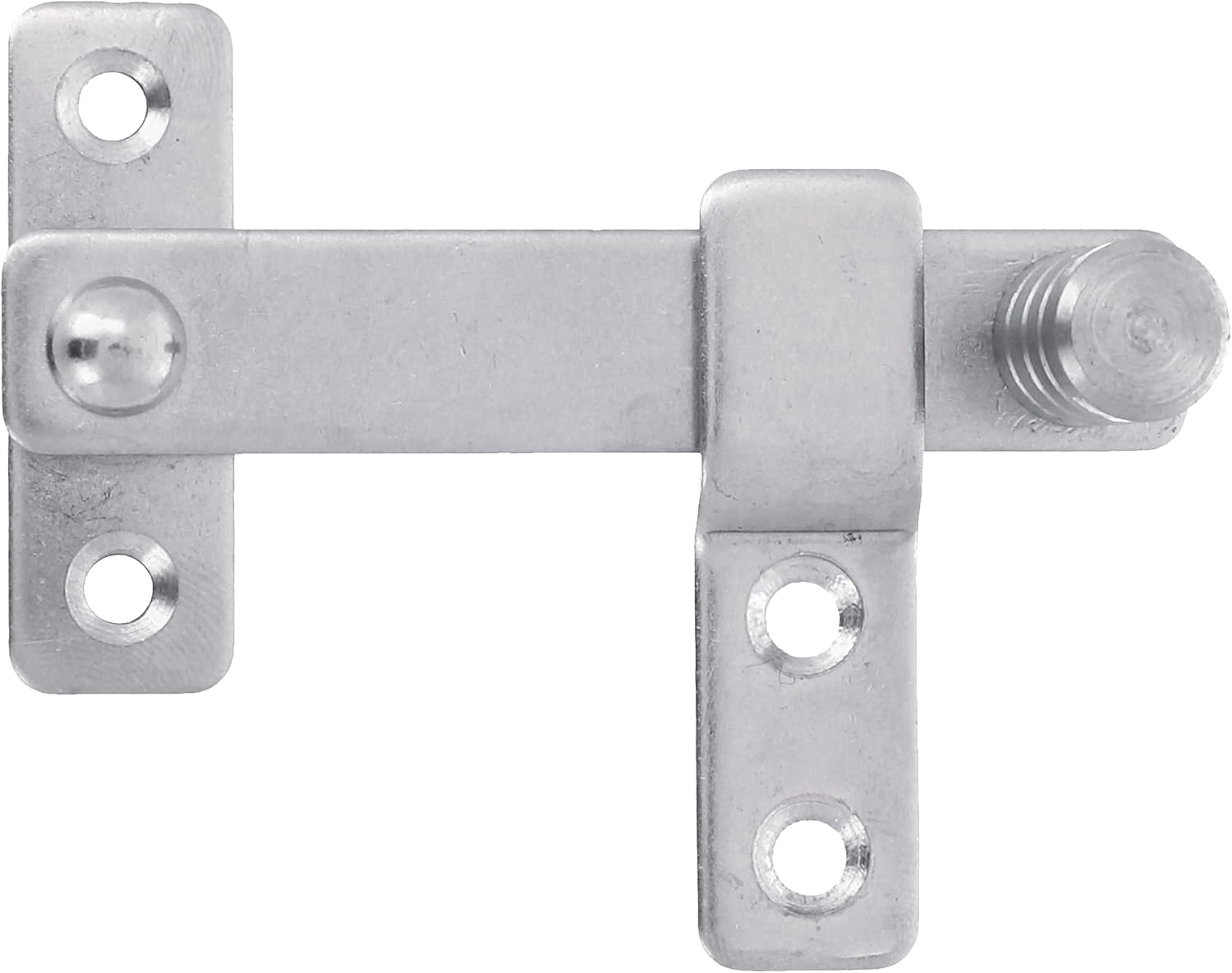  Amig - Levier De Volet Pour Portes, Fenêtres Et Volets | 80 X 46 Mm | Crochet Pour Portes, Fenêtres Et Volets | Serrure Intérieure Et Extérieure | Acier Inoxydable 18/8 Plaqué Argent Brillant