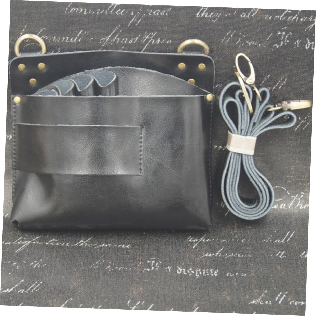  Healeved Sac Banane Porte-outils Pour Coiffeurs Sac à Outils Avec Organisateur De Ciseaux Pour Peignes Et Pinces Noir