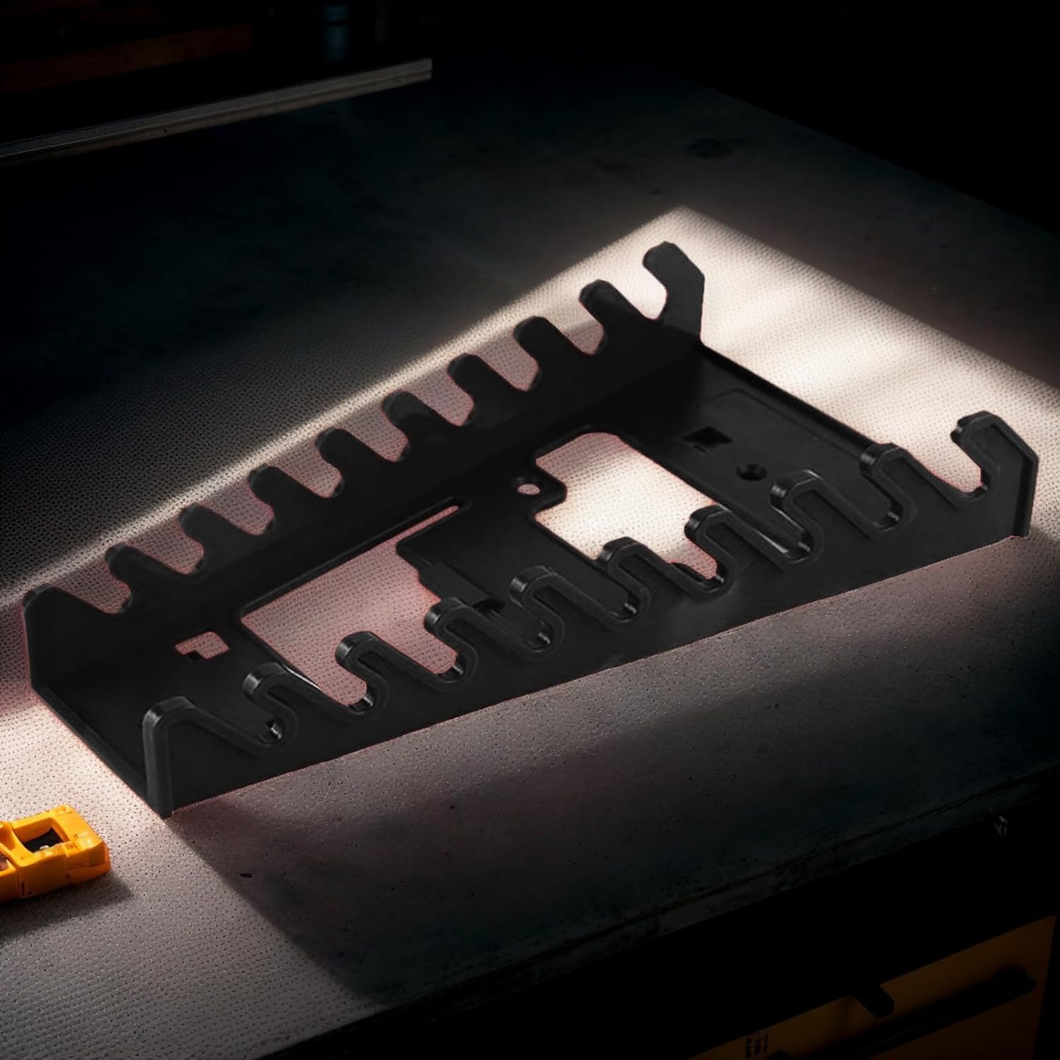  Wrench Organizer, Heavy Duty Tool Rack, Pegboard Storage Holder, Space Saving Screwdriver Stand, Sturdy Compact Design, For Garage, Workshop, Repair Shop, Living, 8.66x4.72 Inches